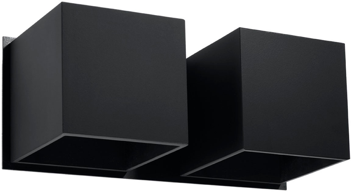 SOLLUX LIGHTING Wandleuchte »QUAD« G9 1 Stk. leuchtet nieder Schwarz