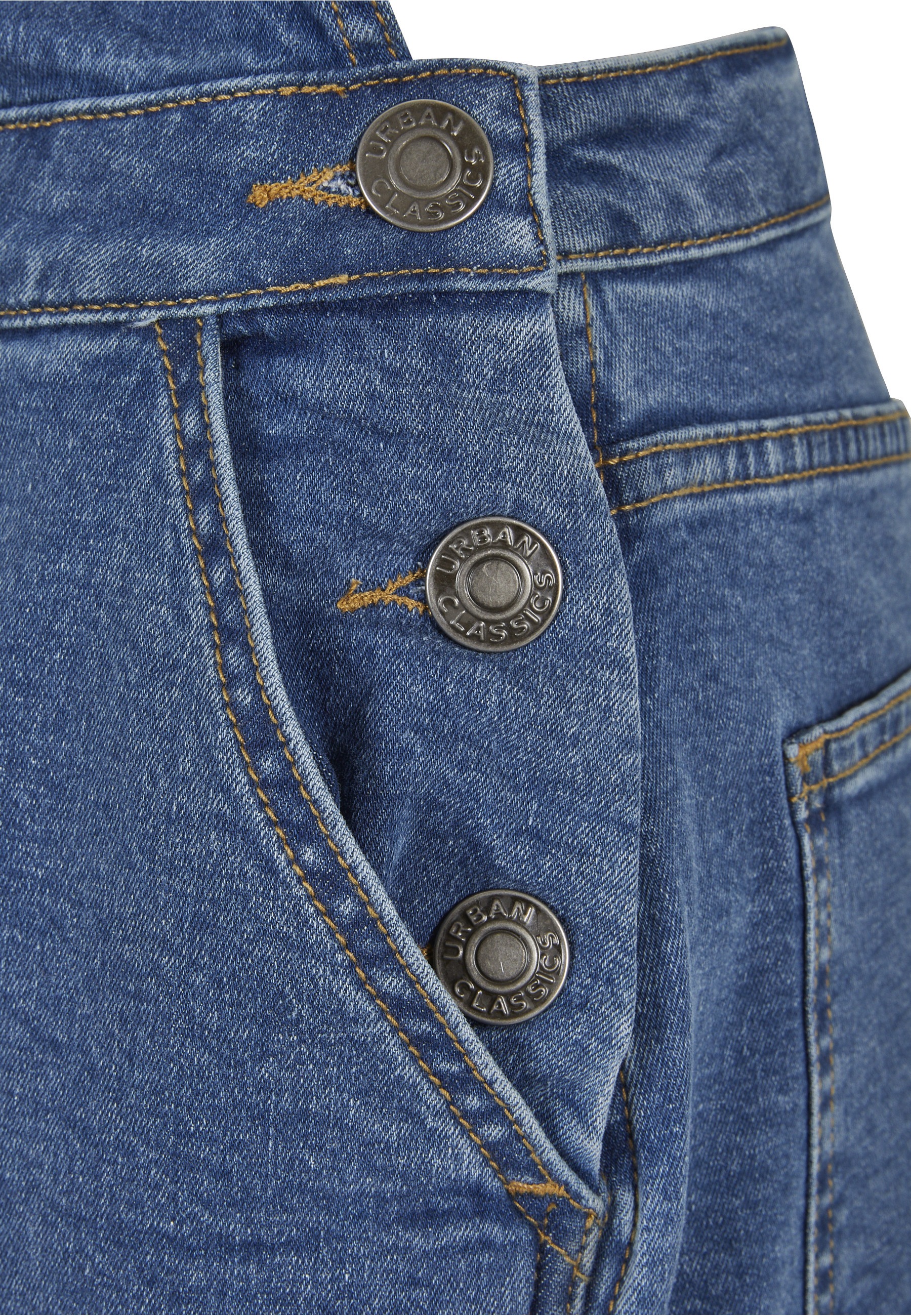 URBAN CLASSICS Jumpsuit »Urban Classics Damen Ladies Organic Short Dungaree« 1 Stk.