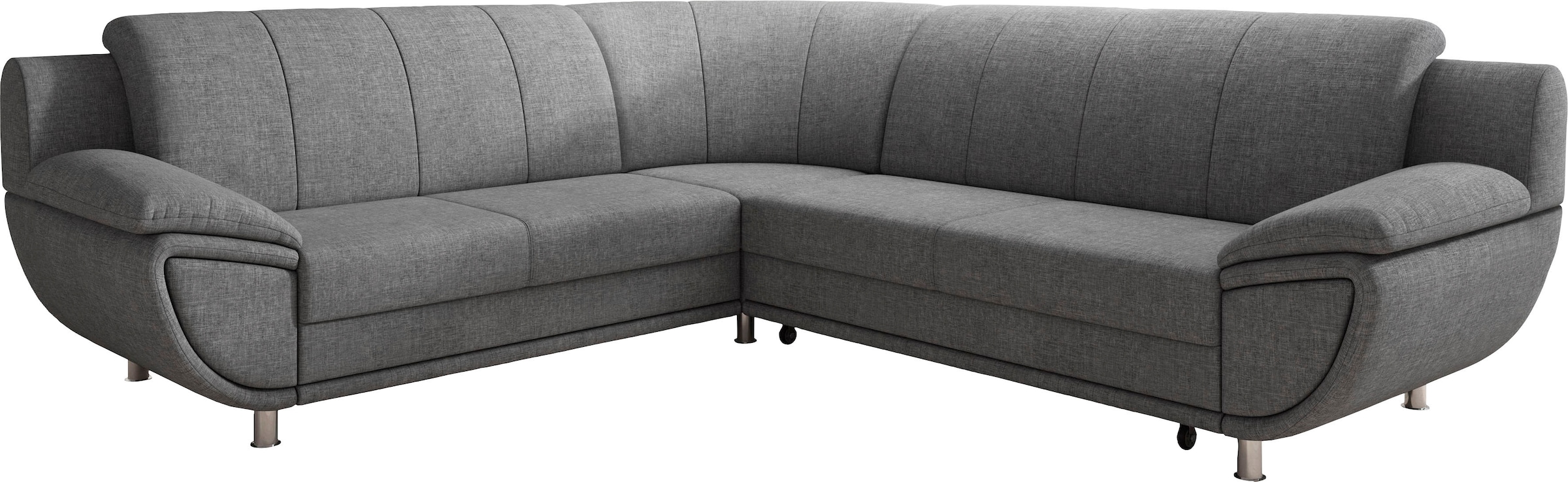 TRENDMANUFAKTUR Ecksofa »Rondo II, zeitlos & elegant, bequeme Armlehnen, L- günstig online kaufen