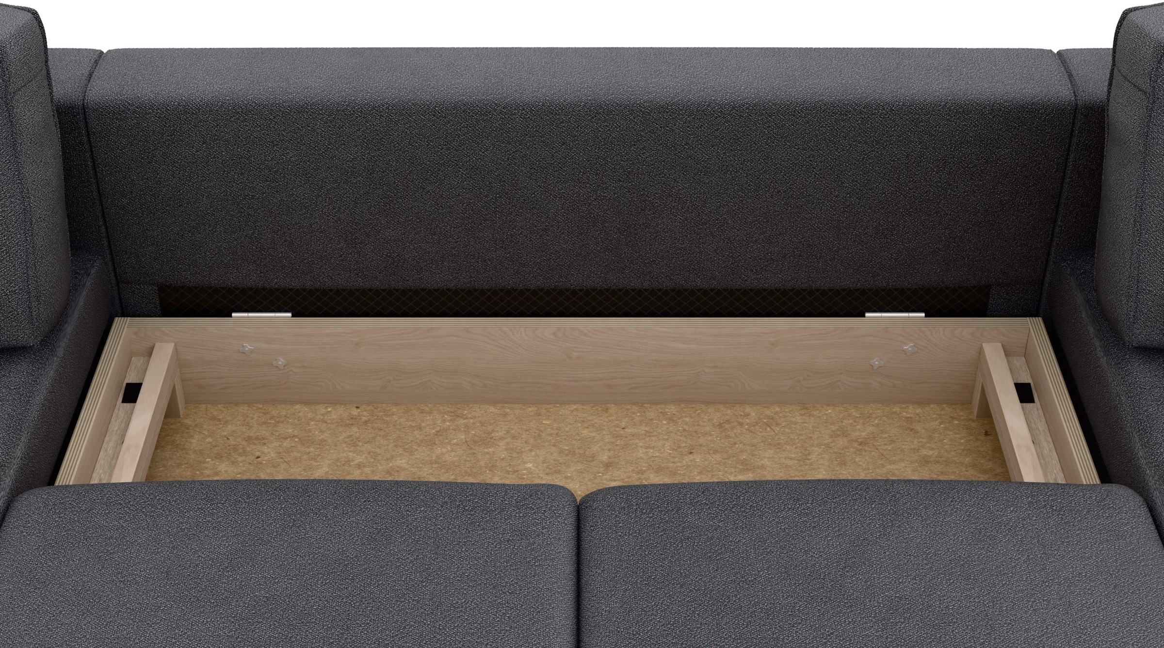 Home affaire Wohnlandschaft »Booster Couch wahlweise mit Schlaffunktion und Bettkasten-auch in Cord«, Sofa in U-Form, Breite 305 cm