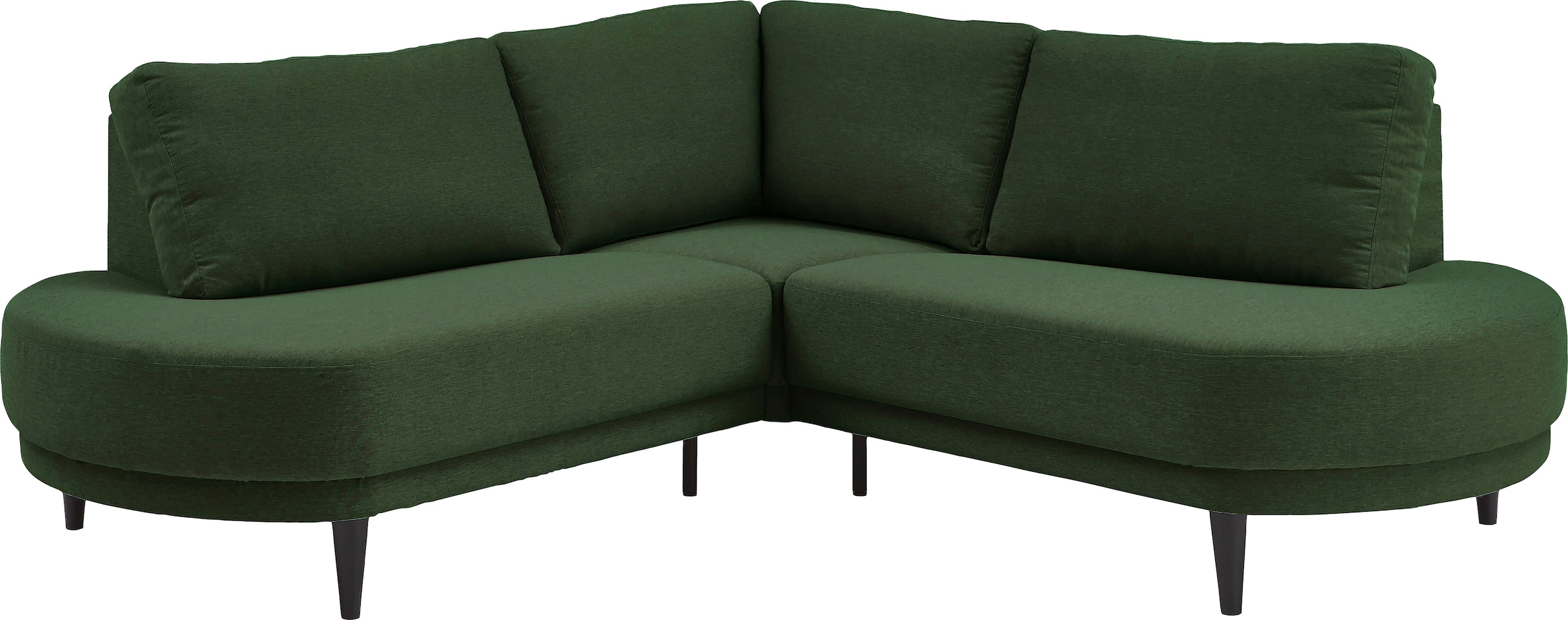 ATLANTIC home collection Ecksofa »Ronny L-Form«, mit Wellenunterfederung, organische Formsprache, organisches Sofa