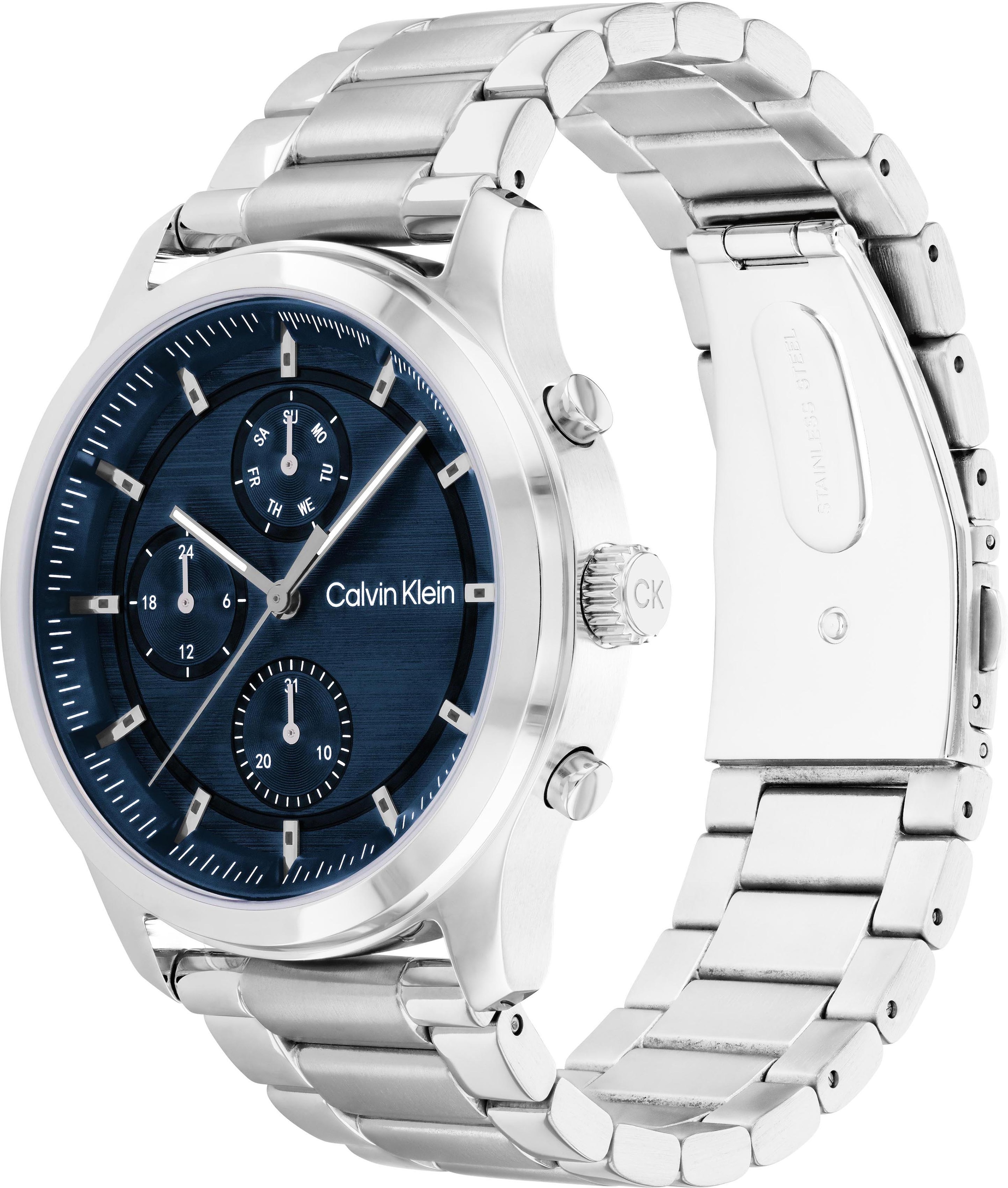 Calvin Klein Multifunktionsuhr »SPORT MULTI-FUNCTION«, Quarzuhr, Armbanduhr, Herrenuhr, Datum, Edelstahlarmband
