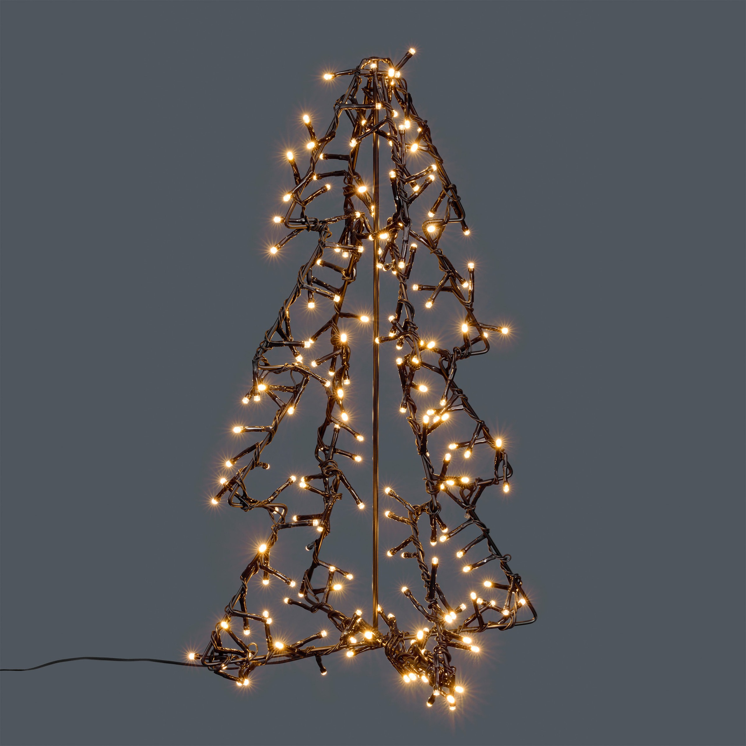 OTTO home LED Baum »LED-Outdoor Tannenbaum CALLANA« LED-Modul 1 Stk. Warmweiß Timer, IP44, Metallrahmen, 5 m Zuleitung