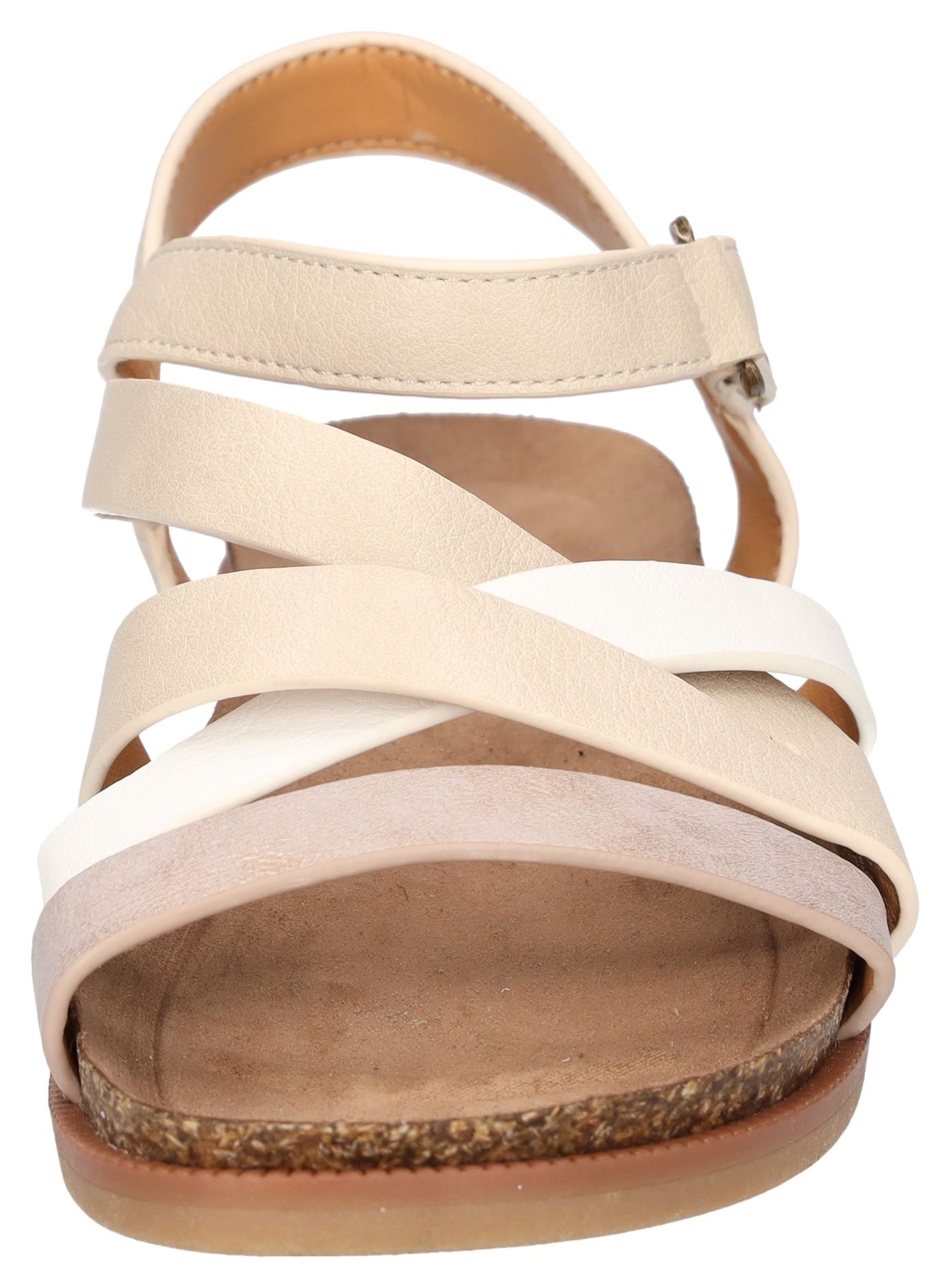 Mustang Shoes Riemchensandale, Barfußschuh, Klettschuh, Sommerschuh mit Tieffußbett