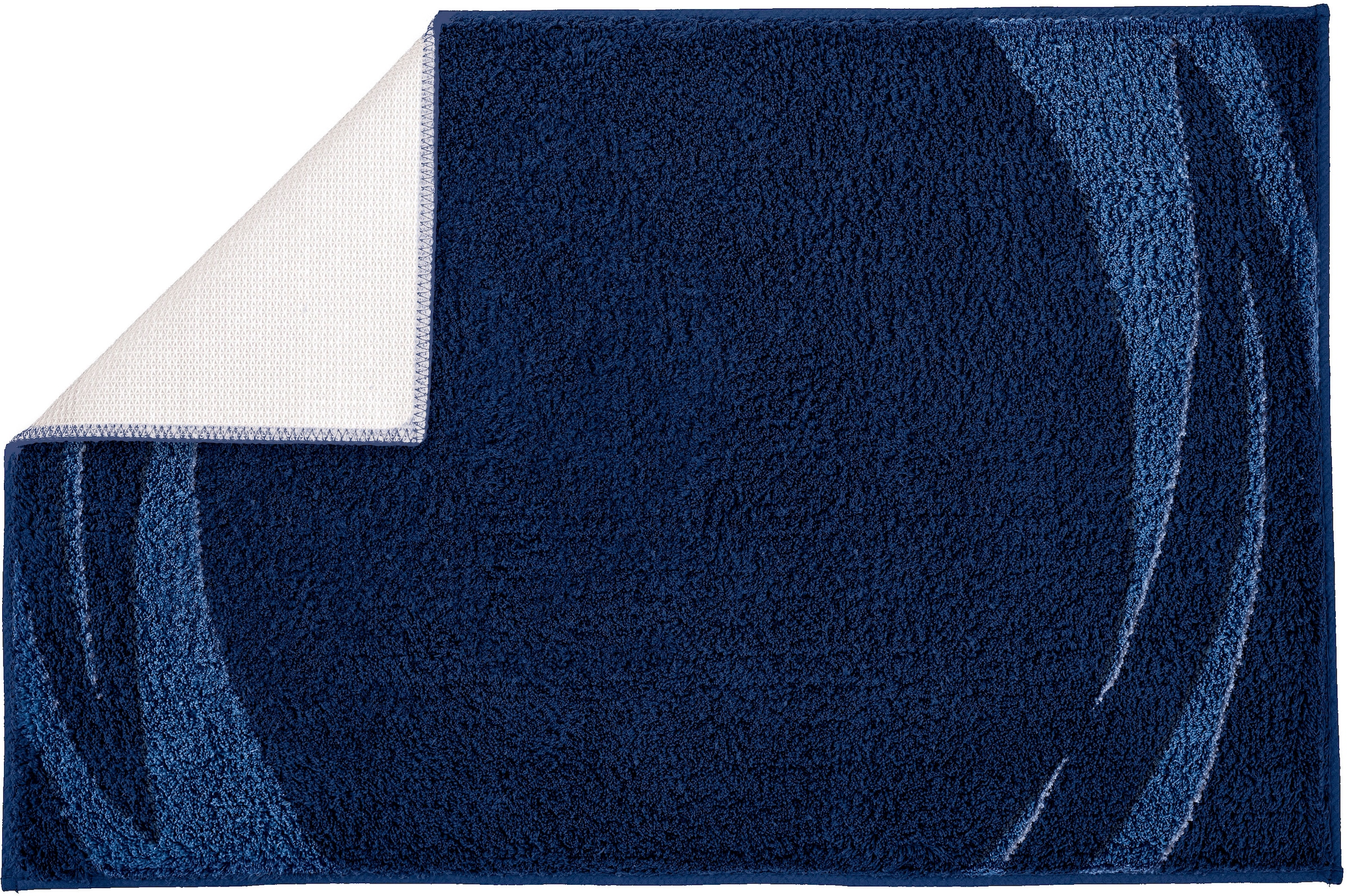 Kleine Wolke Badematte »»Mystic«« Höhe 25 mm rutschhemmend beschichtet fußbodenheizungsgeeignet Badteppich, modernes Design, Hoch-Tief Effekt, rechteckig & rund