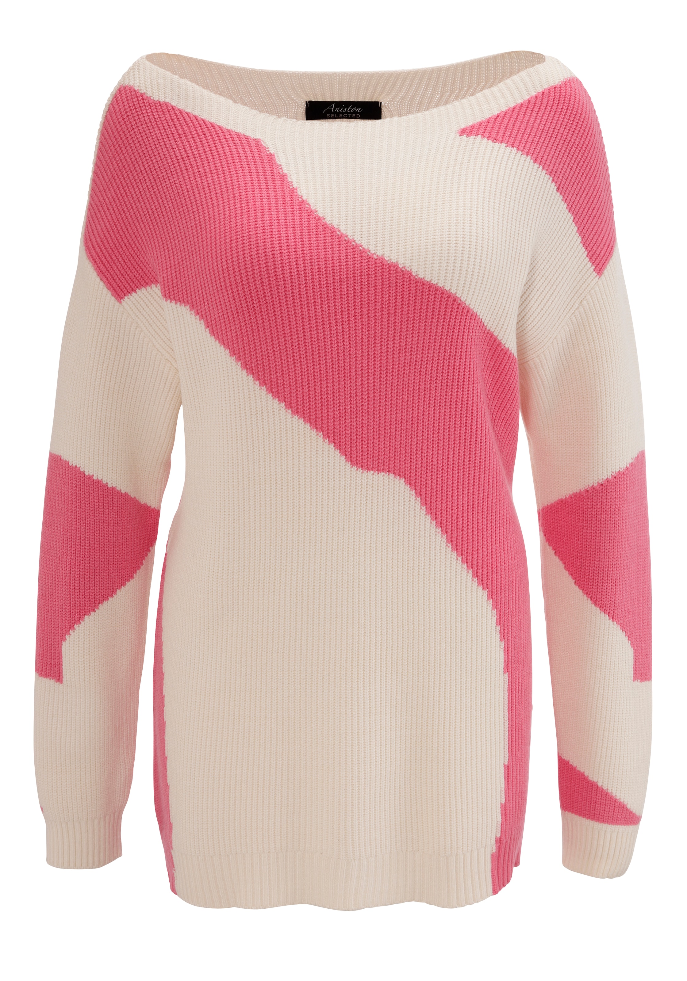 Aniston SELECTED Strickpullover, aus weichem Grobstrick