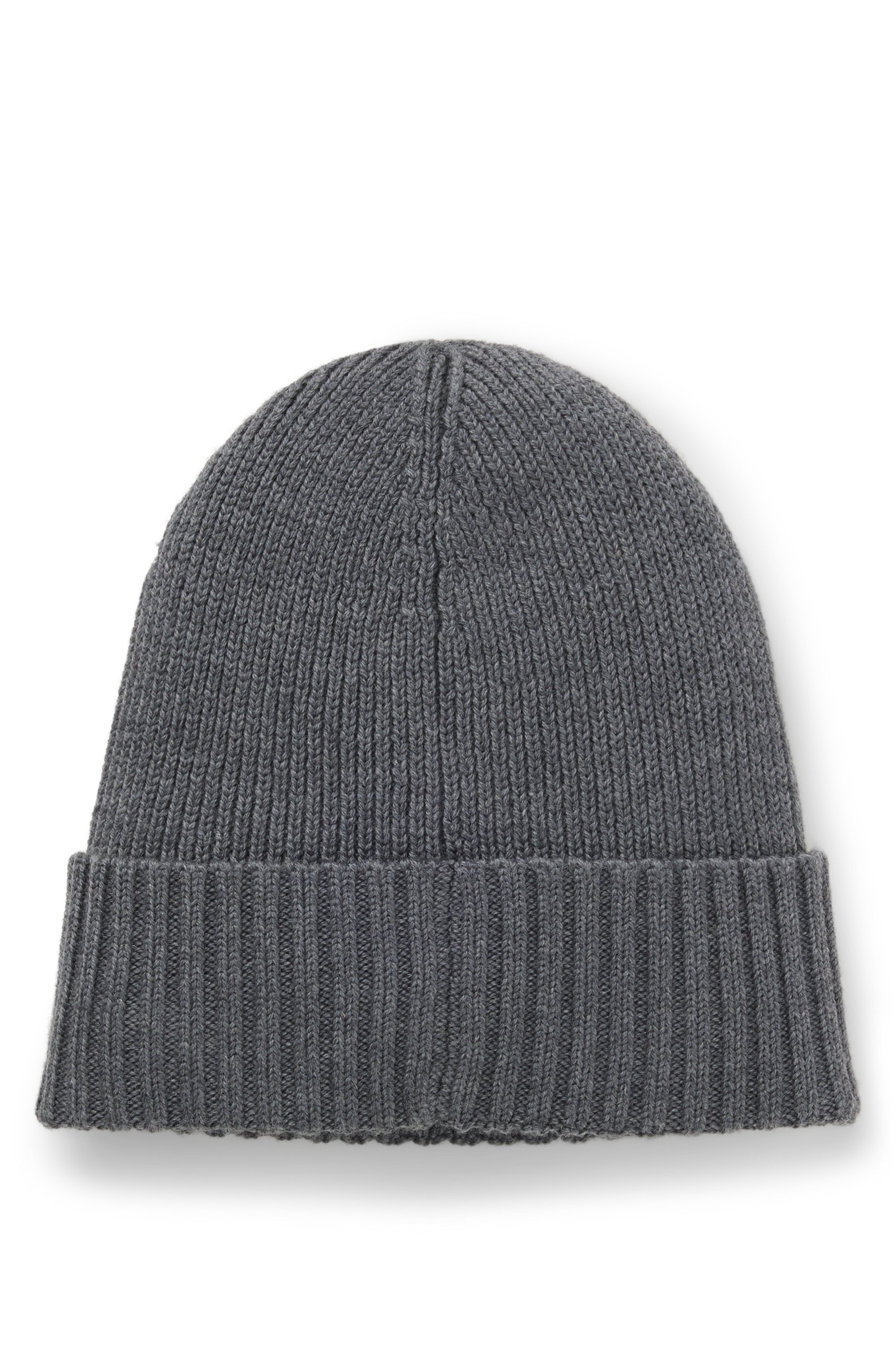 BOSS Beanie »Fati« aus Wolle in Rippenstrick, unisex