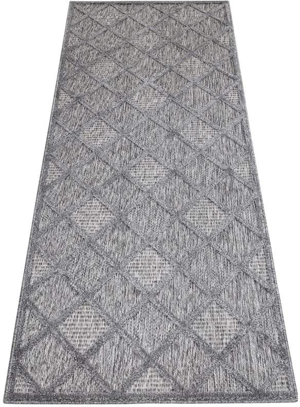 Carpet City Teppich »In-& Outdoorteppich Santorini 457, 3D-Effekt, Raute-Look«, rechteckig, 5 mm Höhe, Wetterfest & UV-beständig für Terrasse, Balkon, Küche, Flur