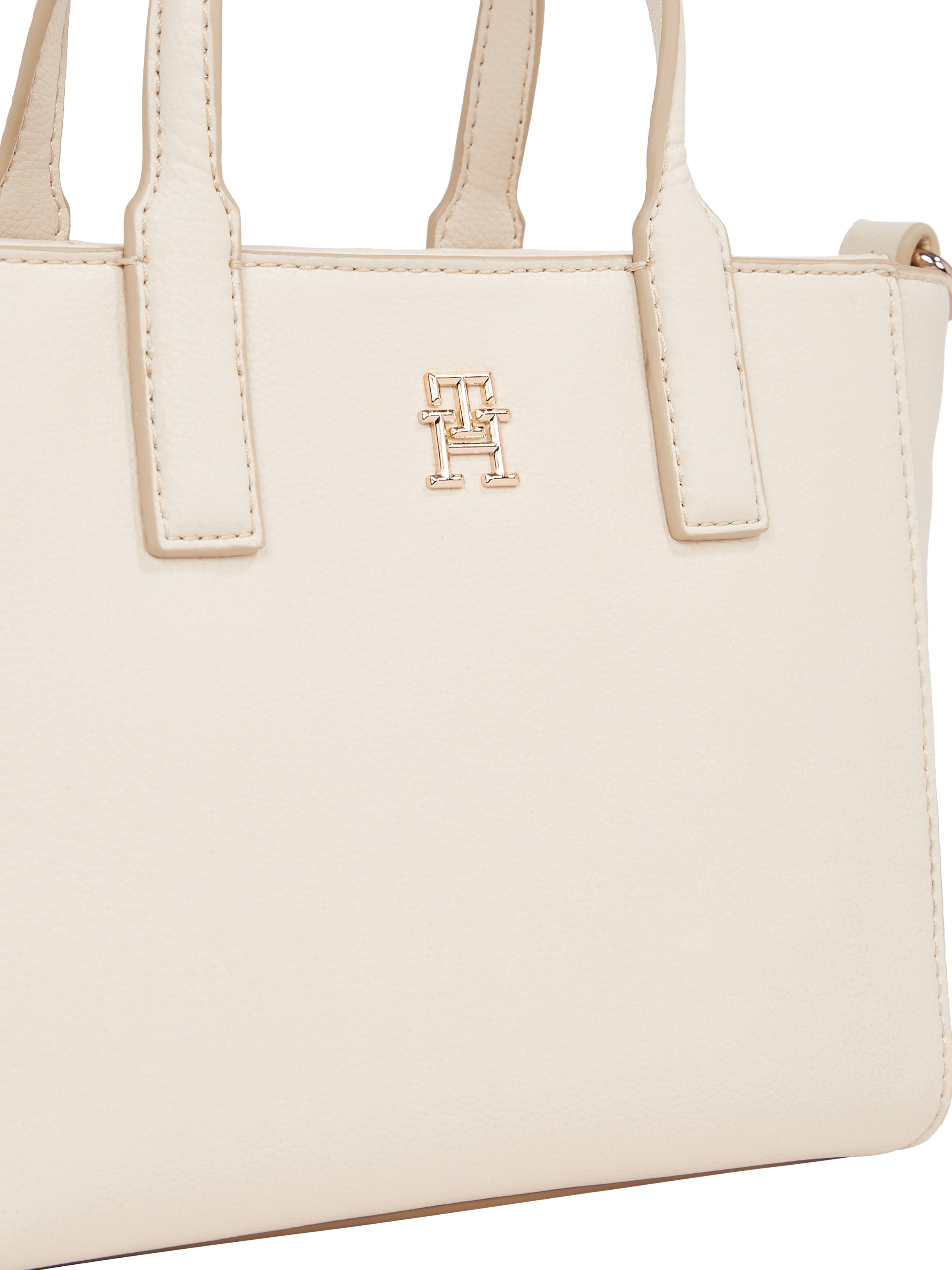 Tommy Hilfiger Shopper »TH SOFT LOGO MINI TOTE«, Damen Beuteltasche, Henkeltasche, Schultertasche mit TH-Logo