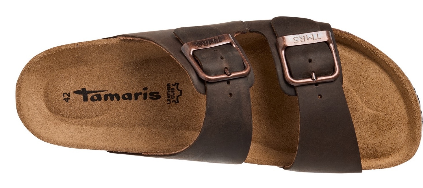 Tamaris Pantolette  Hausschuh, Bequemschuh mit Logo-Schriftzug, für Herren