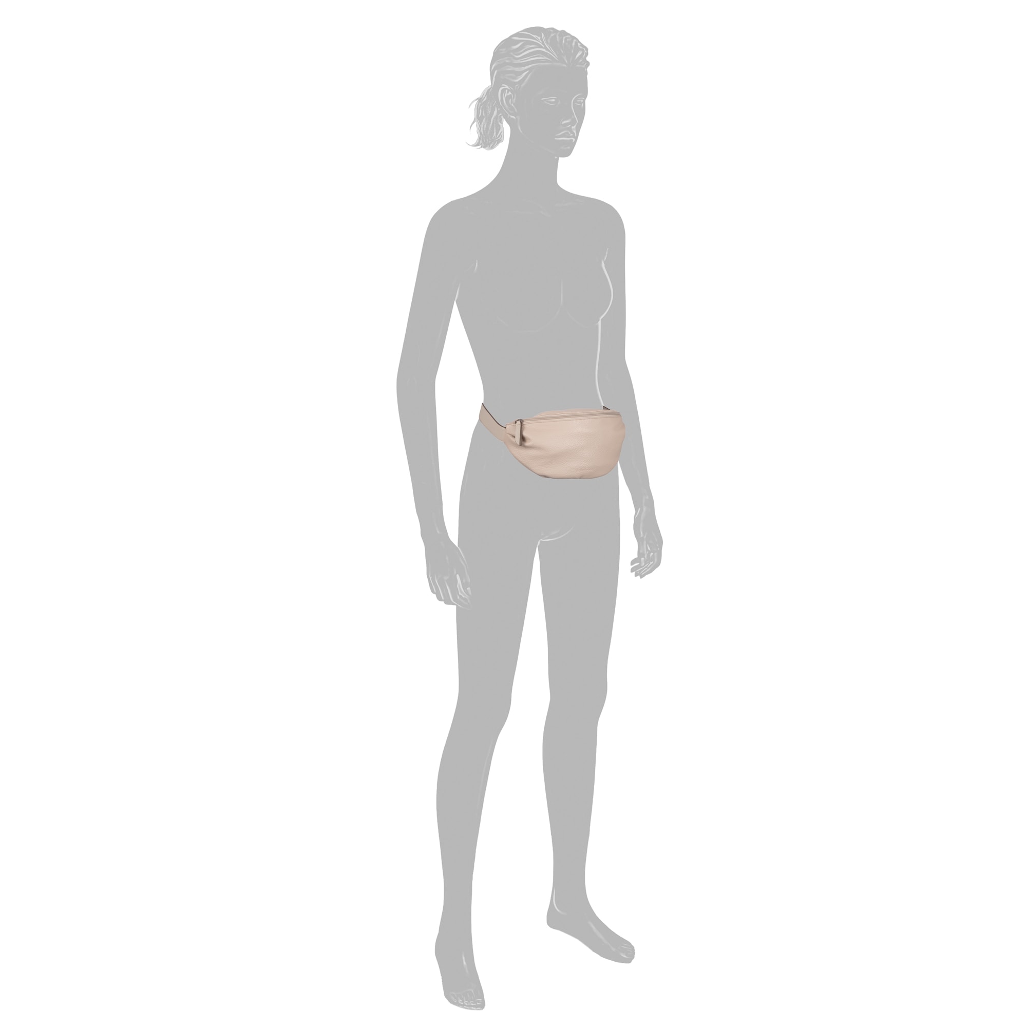 TOM TAILOR Bauchtasche »Liliana« mit eingelegten Falten, extra breiten Schulterriemen und feinem Logo