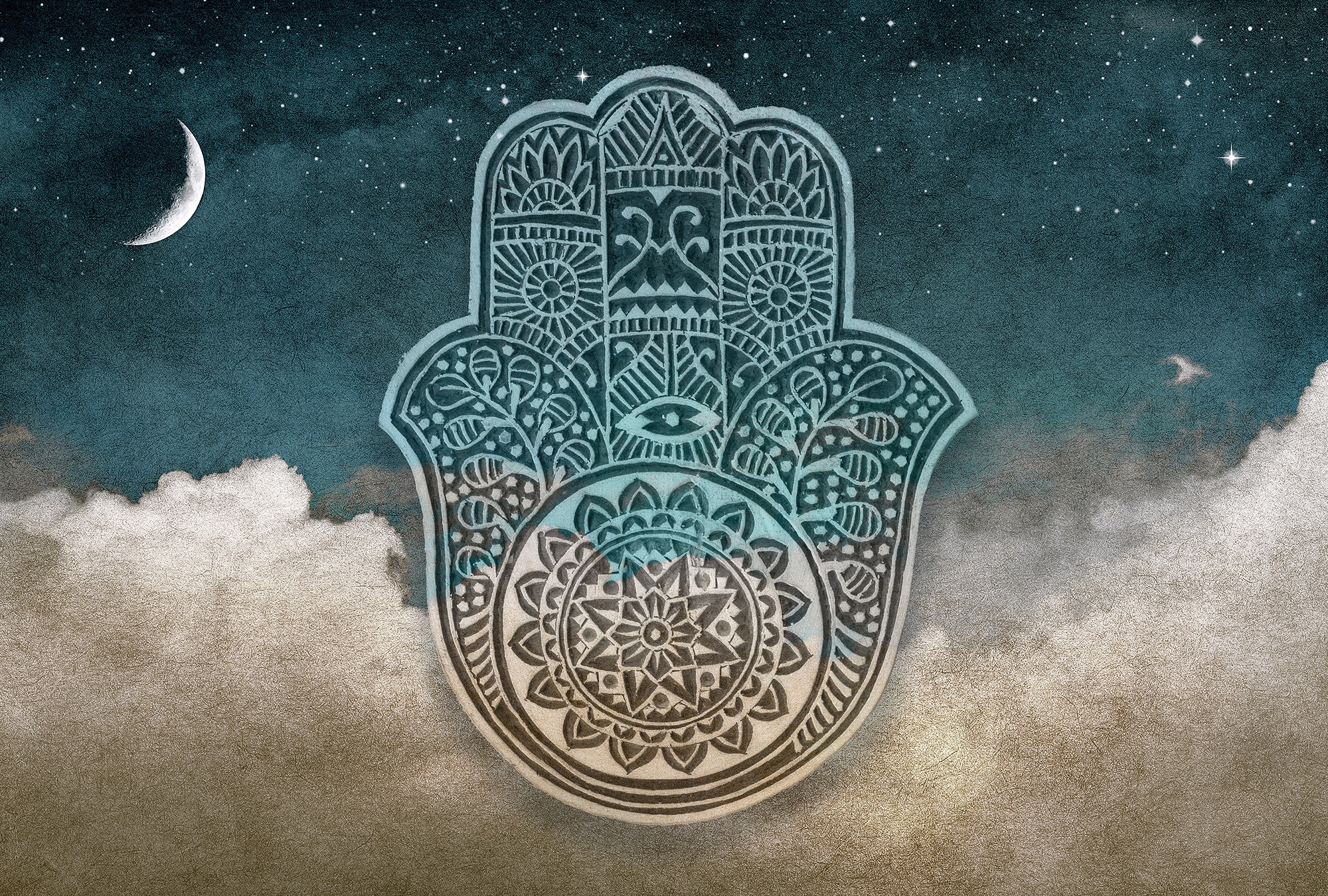 Architects Paper Fototapete »Atelier 47 Hamsa 2« orientalisch glatt Vlies, günstig online kaufen