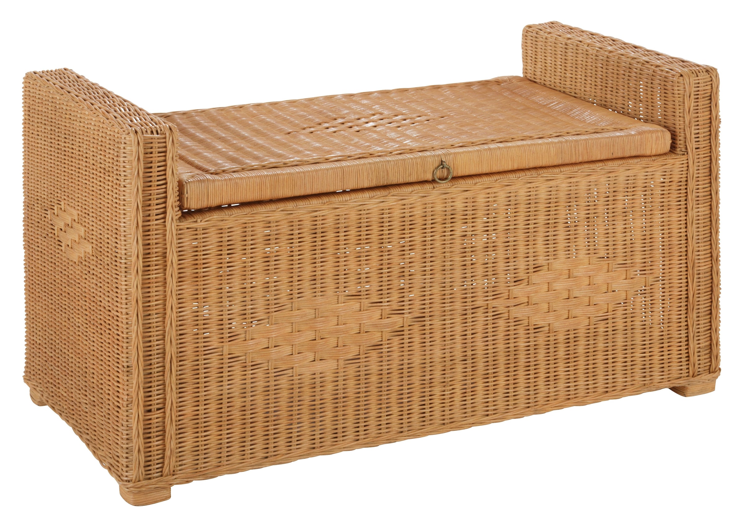 Home affaire Sitztruhe »Schönerempfang, TOPSELLER!«, (Rattan-Bank, OTTOs Choice), Belastbar bis max. 80 Kg, mit Stauraum