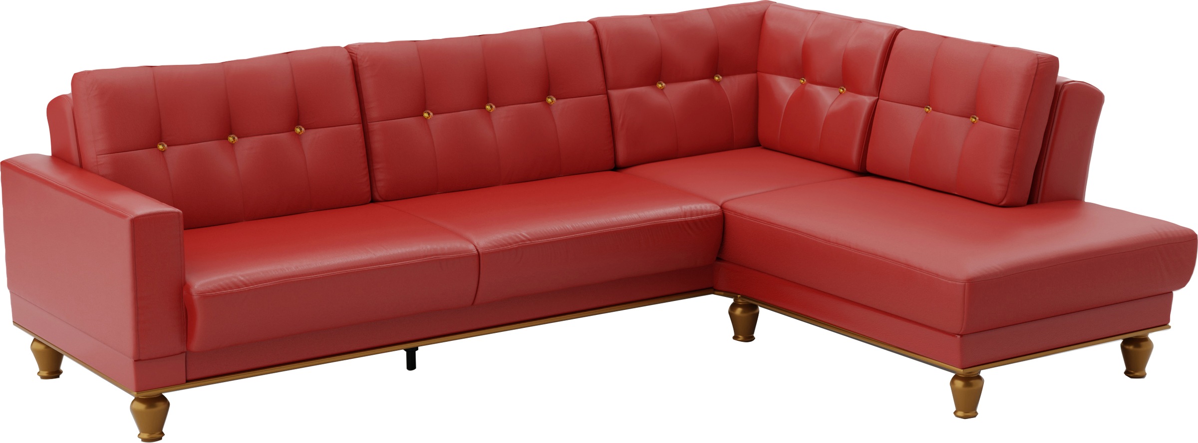 sit&more Ecksofa »Orient 5 L-Form«, mit Strass-Stein, wahlweise mit Bettfunktion und Bettkasten