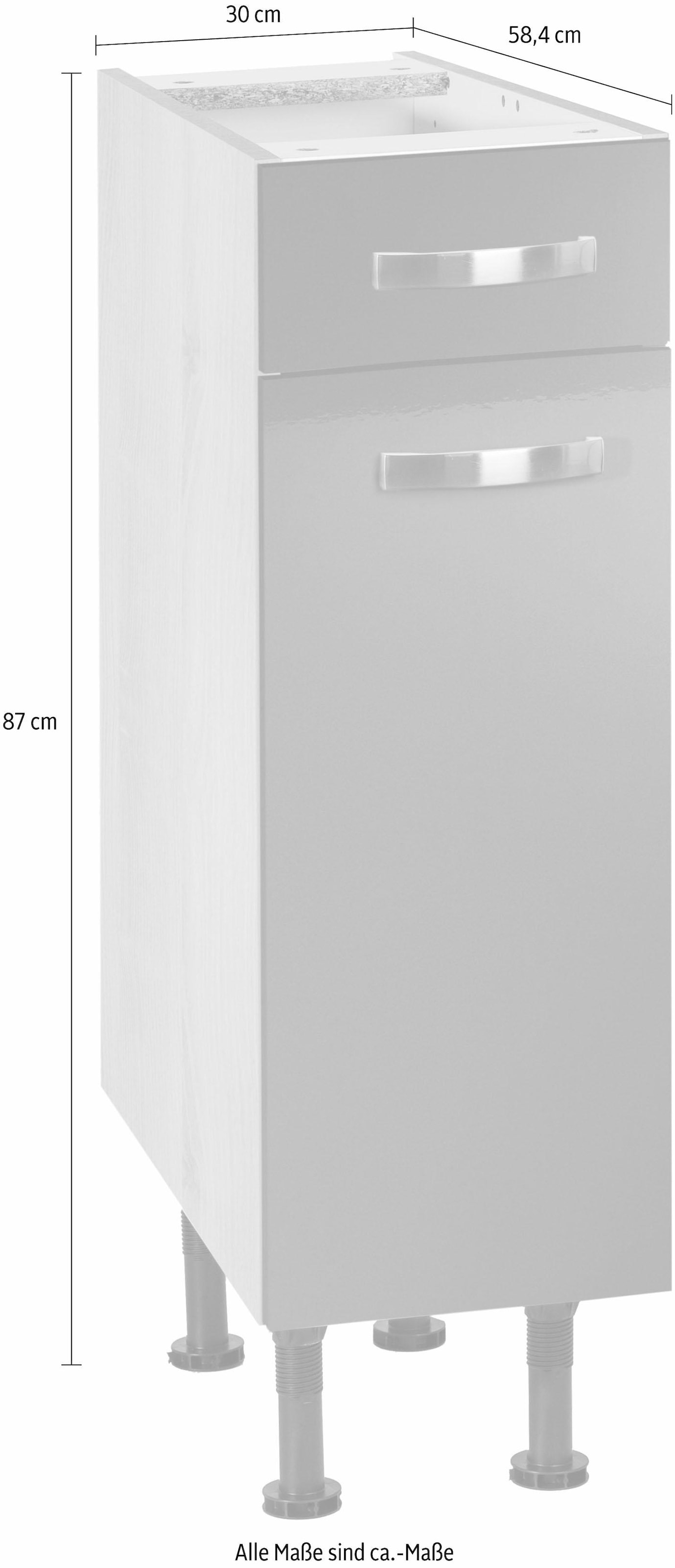 OPTIFIT Unterschrank »Cara«, Breite 30 cm, mit Vollauszug und Soft-Close-Funktion
