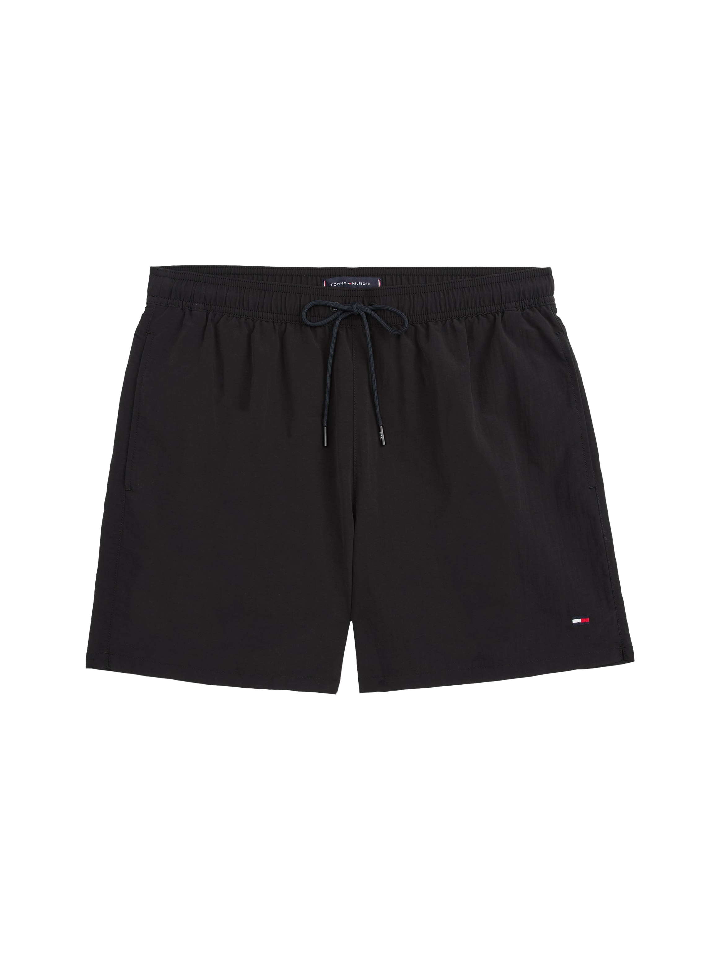 Tommy Hilfiger Swimwear Badeshorts mit Flag-Stickerei, mittellang, elastischer Bund