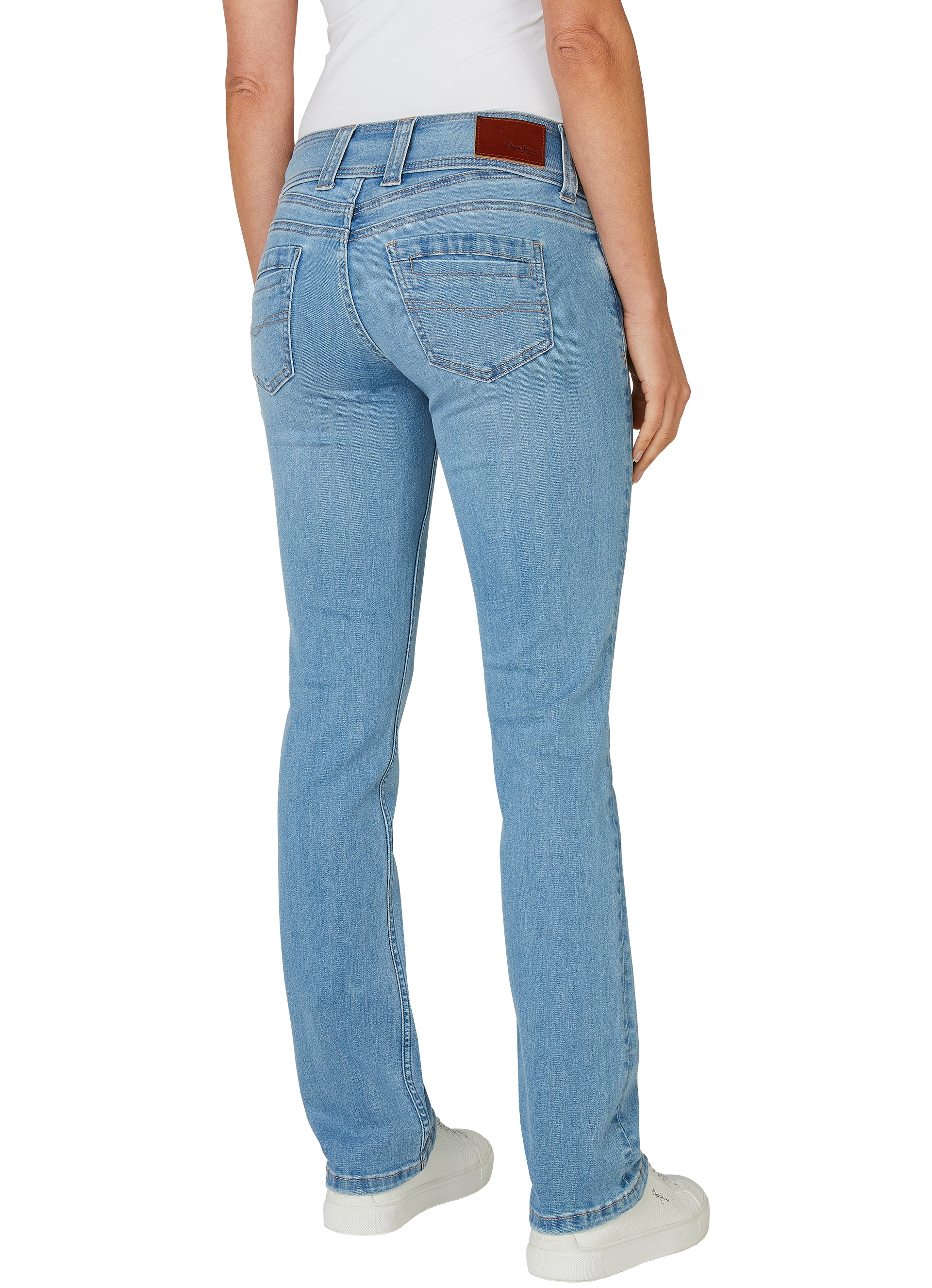 Pepe Jeans Straight-Jeans »GEN«, in schöner Qualtät mit geradem Bein und Doppel-Knopf-Bund