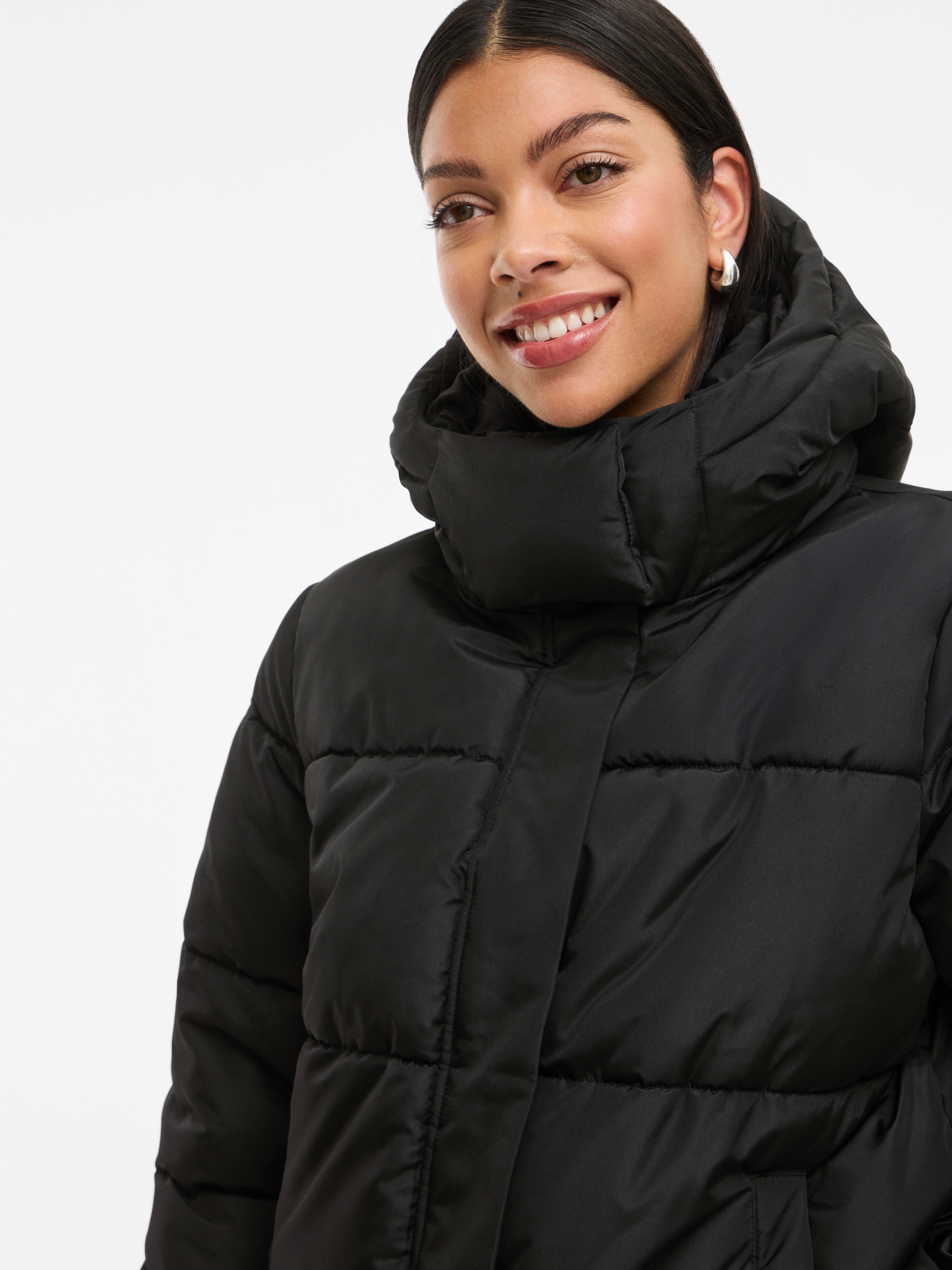 Vila Steppjacke »VIMILJA PADDED PUFFER - NOOS« mit Kapuze