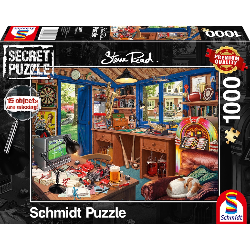 Schmidt Spiele Puzzle »Secret Puzzle, Vaters Werkstatt«