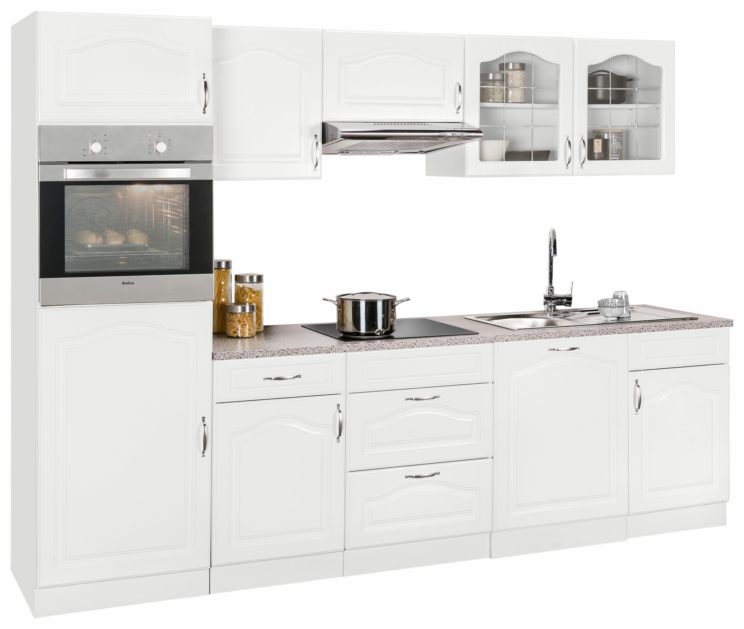 wiho Küchen Küchenzeile »Linz«, mit E-Geräten, Breite 280 cm auf Rechnung  kaufen | Küchenzeilen mit Geräten