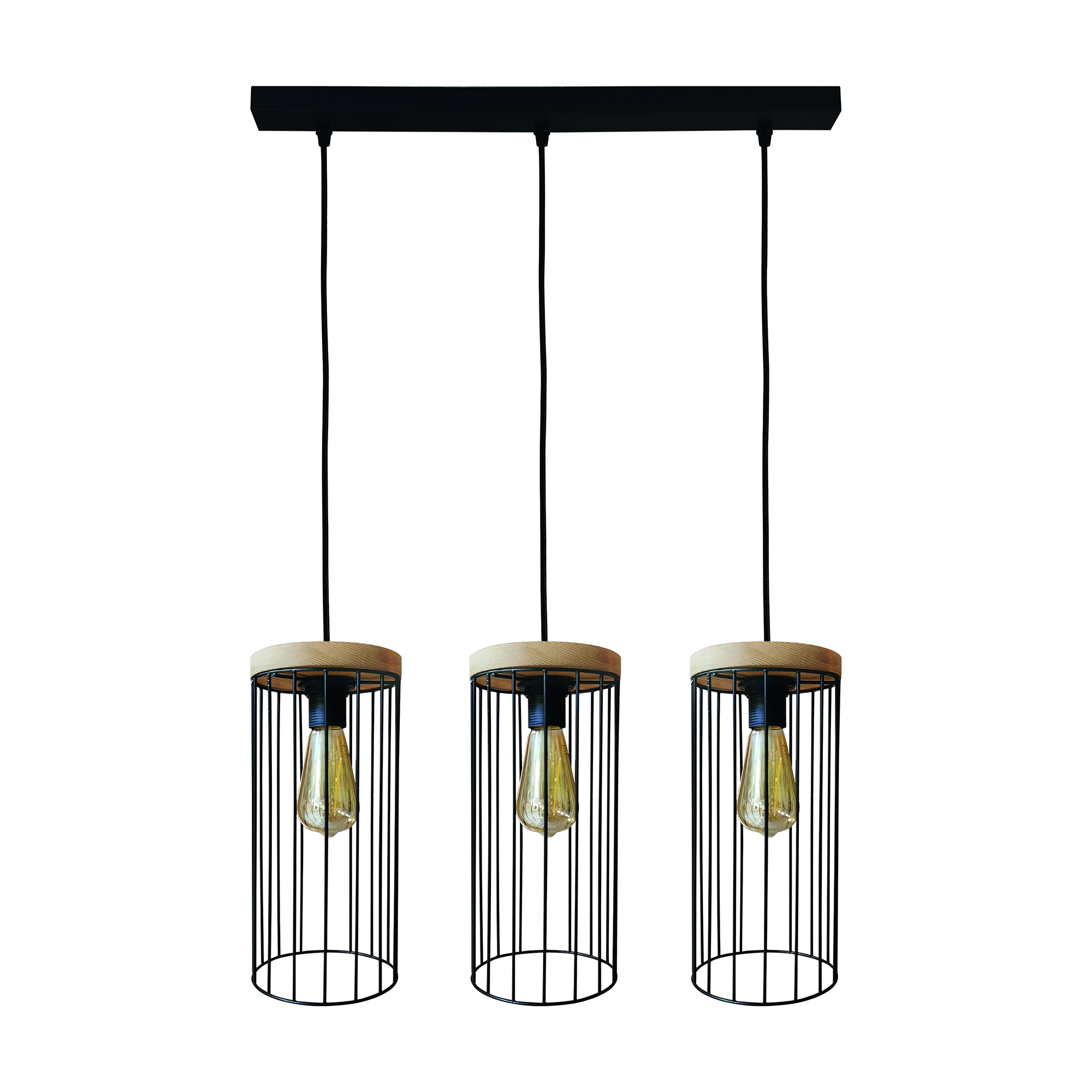 BRITOP LIGHTING Pendelleuchte »TIMEO WOOD MAX«, Leuchtmittel E27   ohne Leu günstig online kaufen