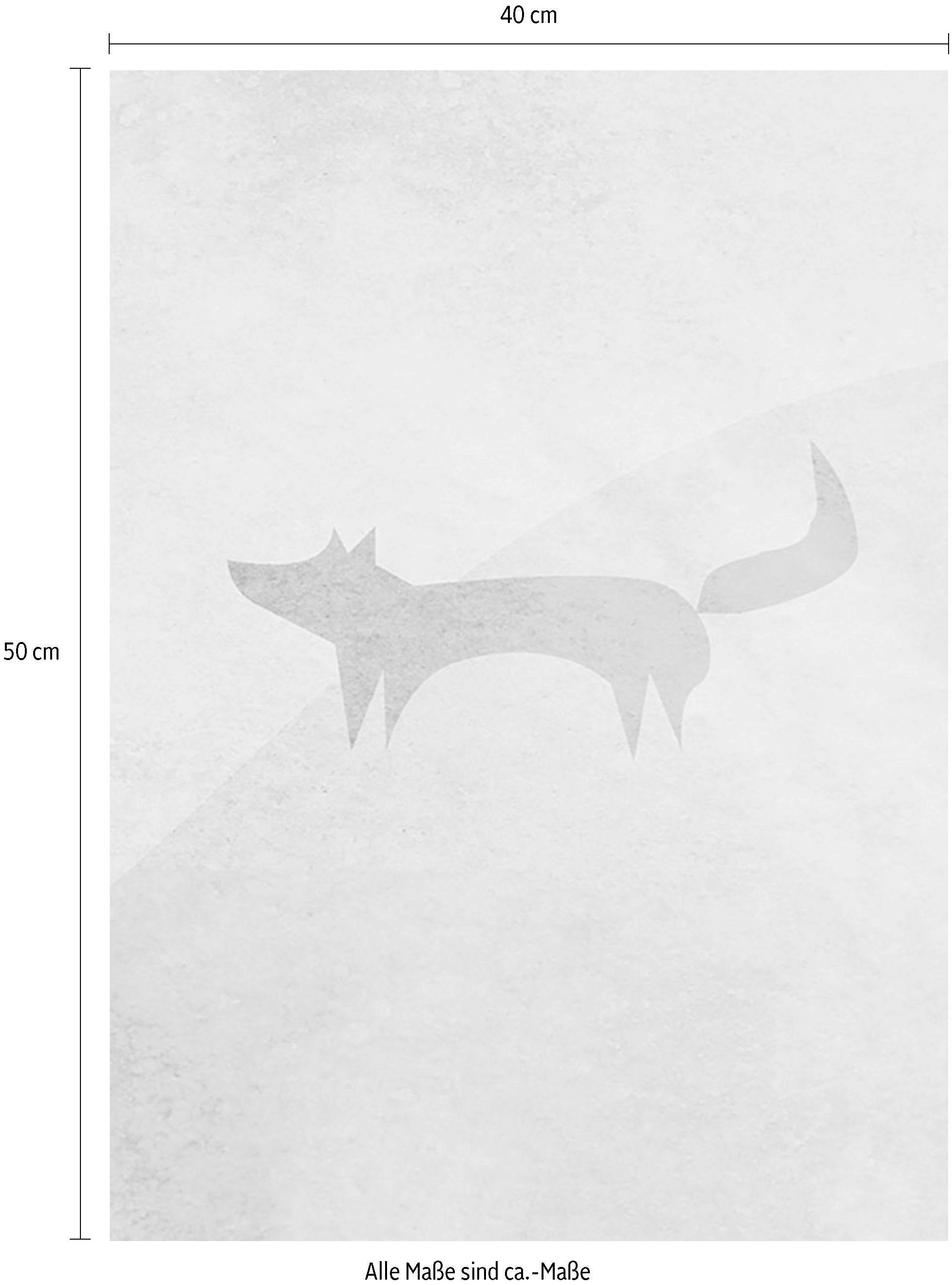 Komar Bild »Wild and Free Fox«, Tiere, (1 St.), Wandbild zur Dekoration - ohne Rahmen