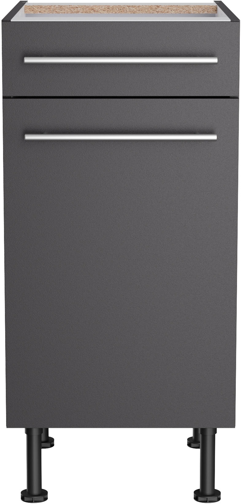 KOCHSTATION Unterschrank "KS-Bern2" Breite 40 cm, 1 Tür, 1 Schubkasten, 1 E günstig online kaufen