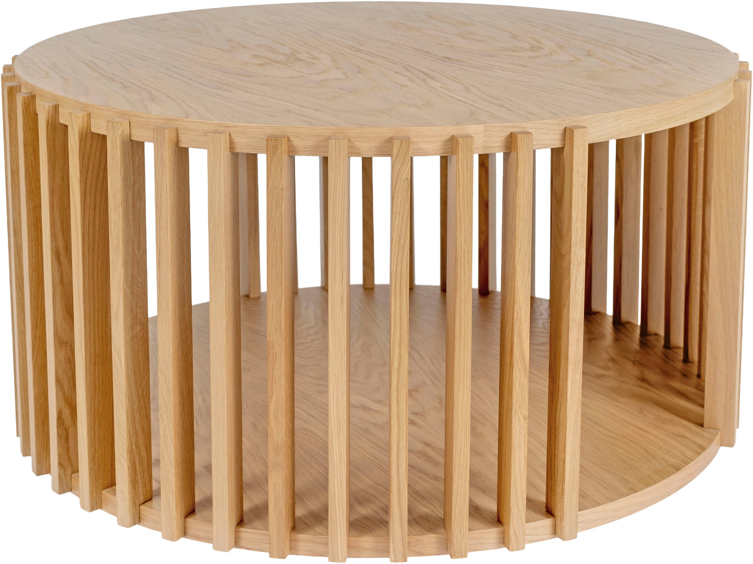 Woodman Couchtisch »Drum, Breite/Tiefe/Höhe: 83/83/42 cm«, Holzfurnier aus günstig online kaufen