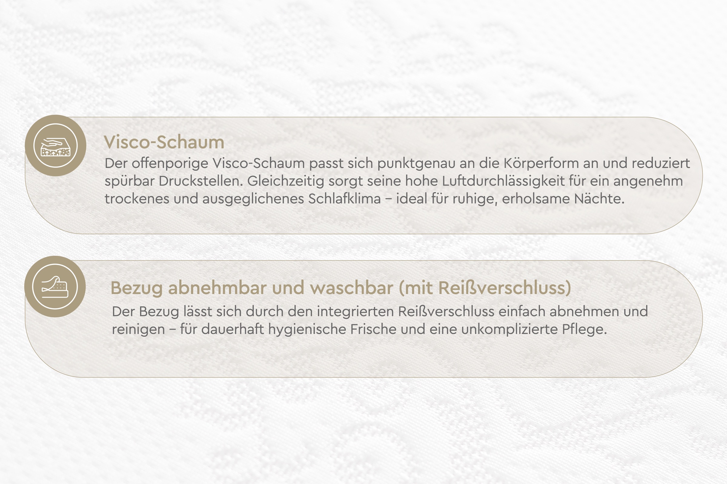 Yatas Bedding Topper »Visco«, (1 St.)