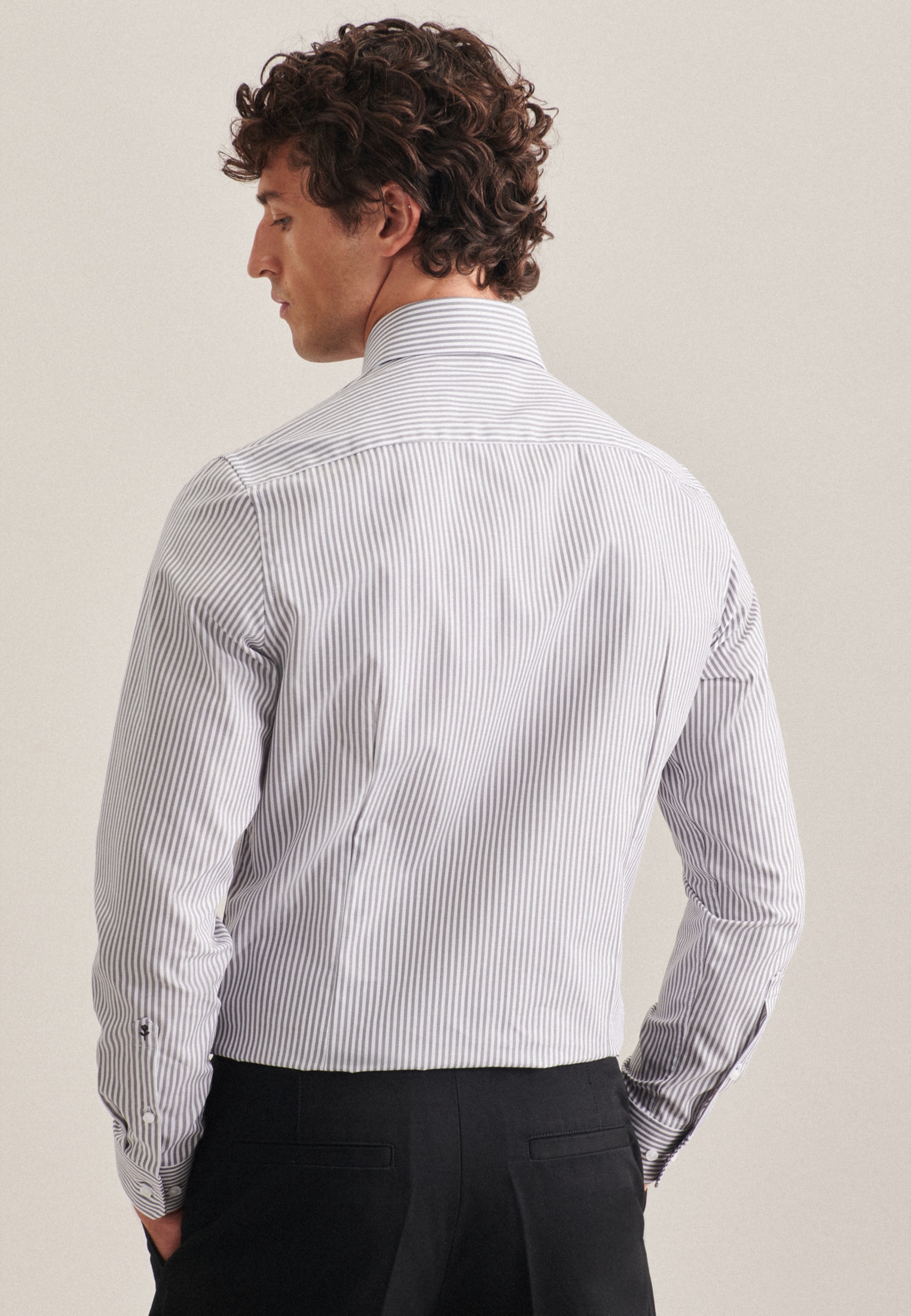 seidensticker Businesshemd »Schwarze Rose«, Slim 1/1 Kentkragen Gestreift