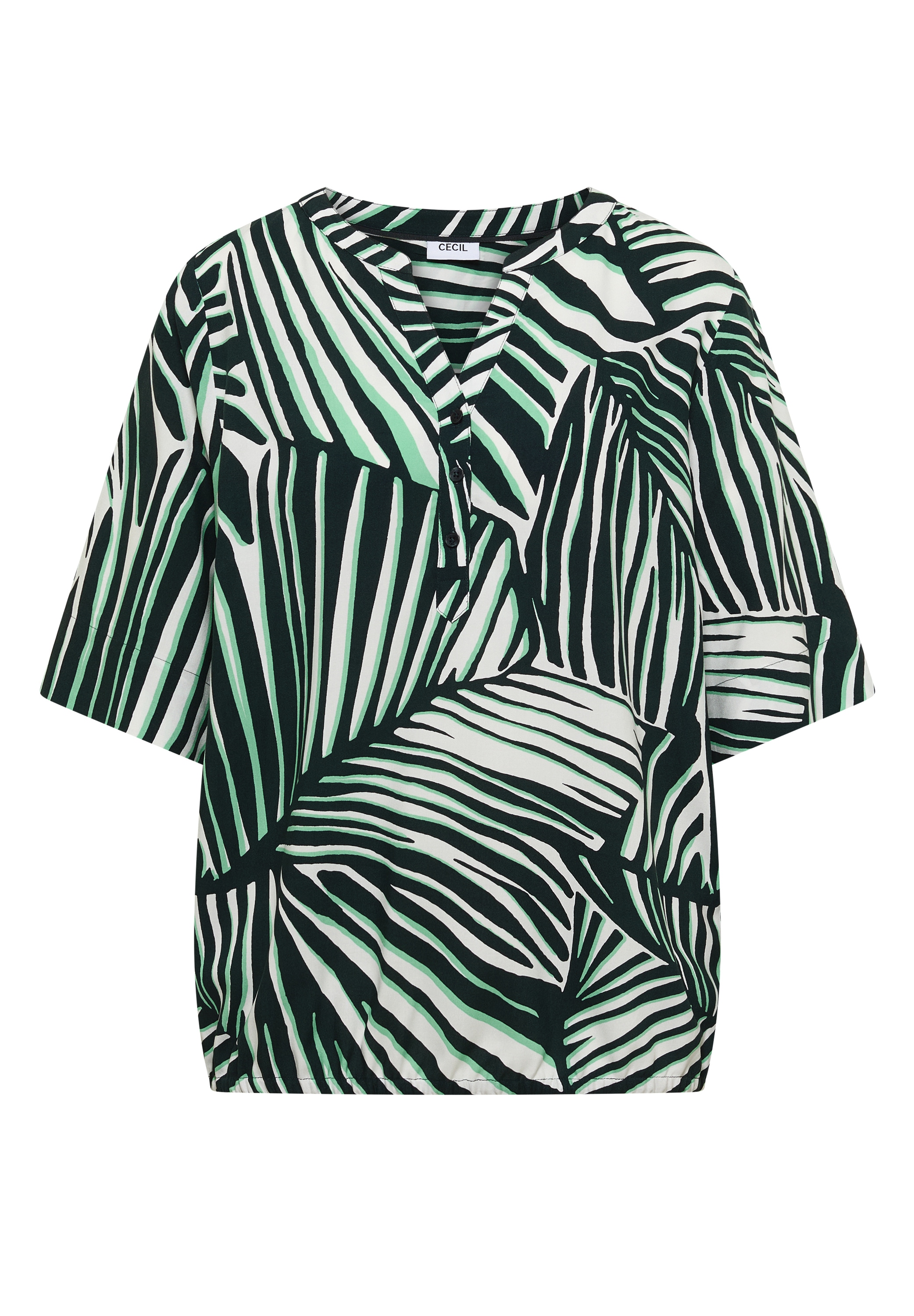 Cecil Druckbluse Sommerbluse mit grafischem Muster / im Tunika-Style