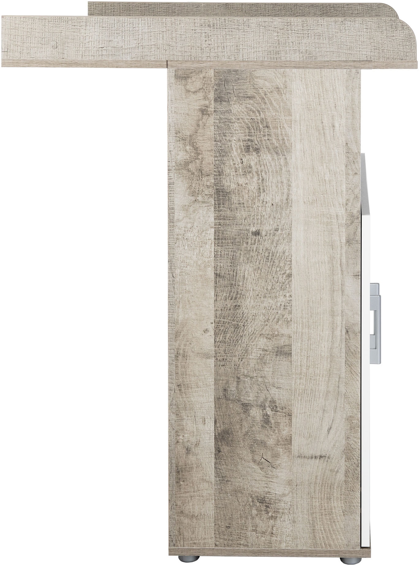 arthur berndt Babyzimmer-Komplettset »Jugendzimmer-Set »Kilian« 4-teilig«, (4 tlg.), Platinum Oak/ Weiß Nachbildung