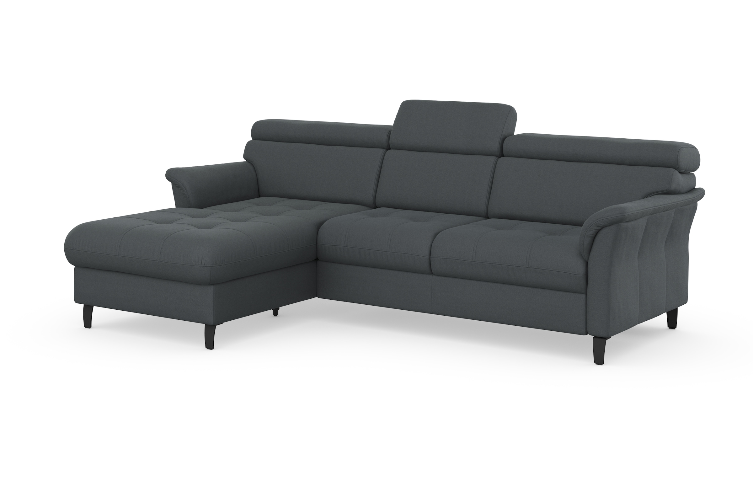 sit&more Ecksofa »Marano L-Form«, inklusive Kopfteilverstellung, wahlweise mit Bettfunktion, Bettkasten