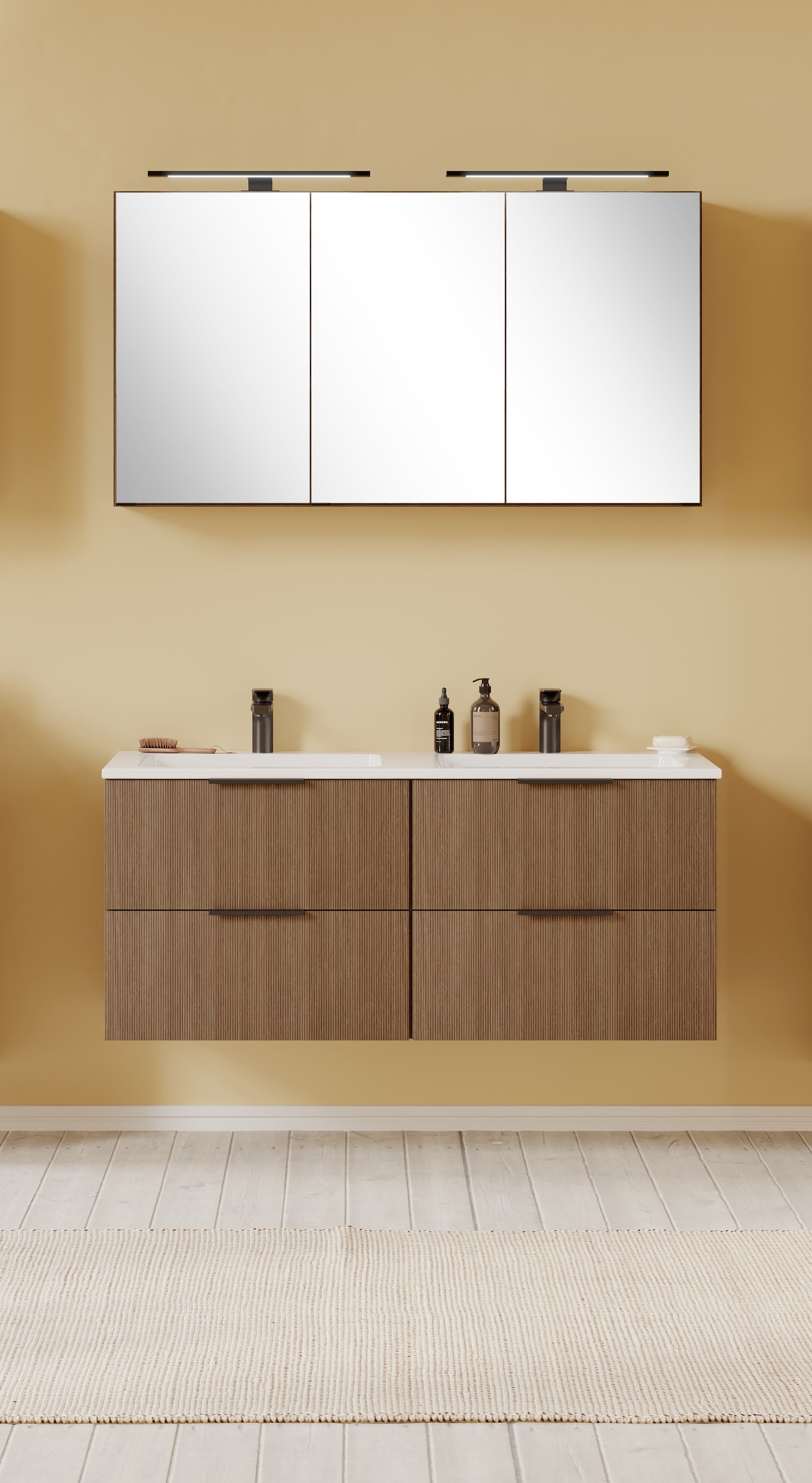 welltime Badmöbel-Set »Welltime, York Waschtisch-Set 120 cm, weißes oder sc günstig online kaufen