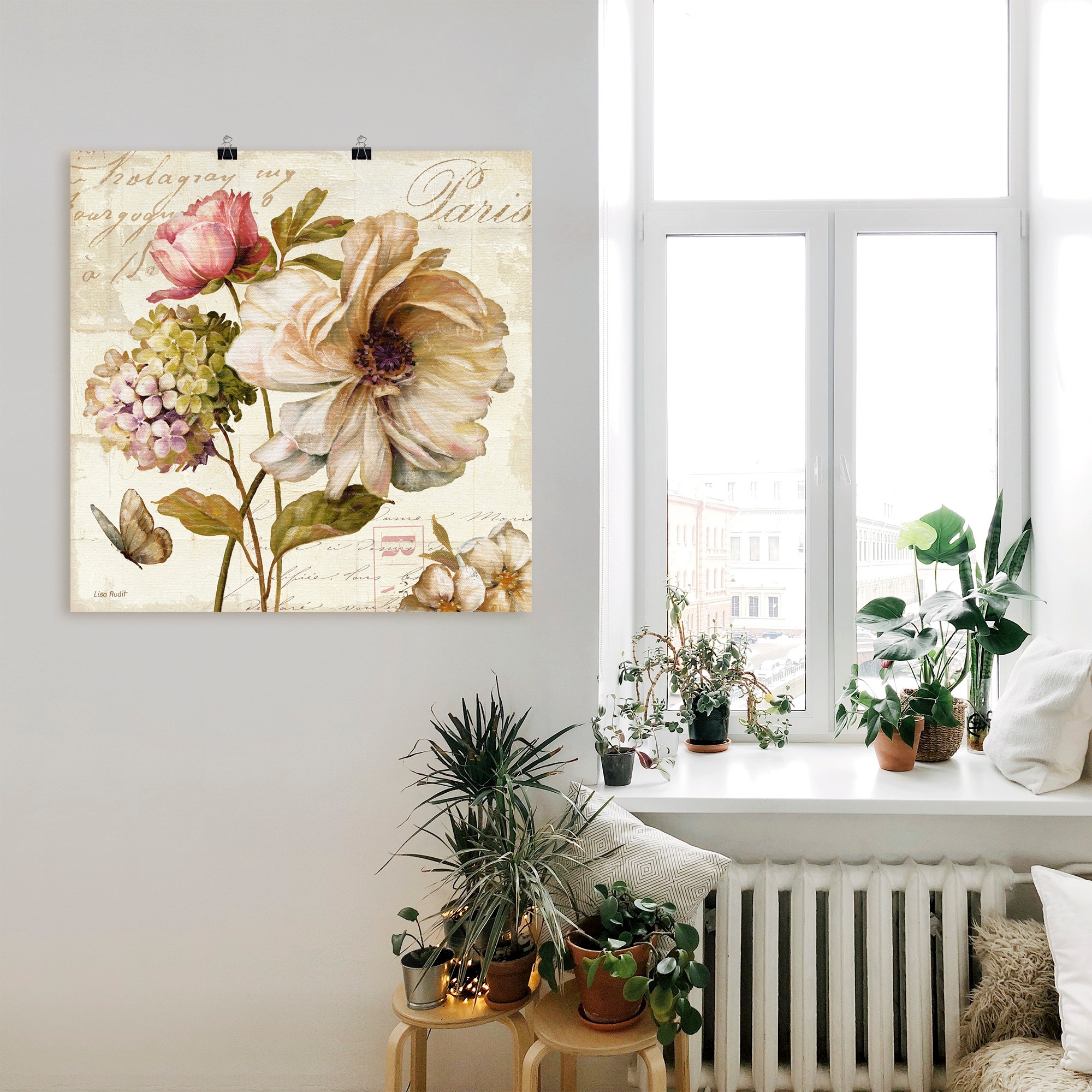 Artland Wandbild »Blumen II«, Blumen, (1 St.), als Leinwandbild, Poster, Wandaufkleber in verschied. Größen