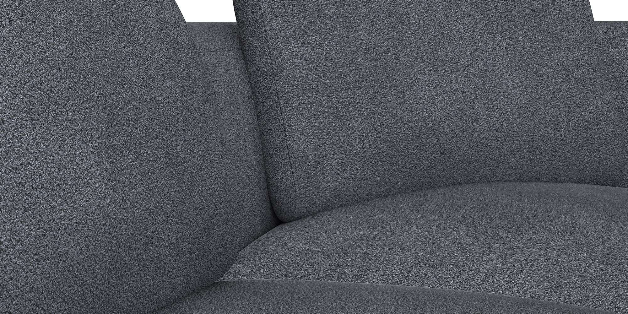 FLEXLUX Ecksofa »Torino, rund, L-Form, Sofa-Ecke mit Ottomane«, Modernes, organisches Sofa-Design, Kaltschaum, Wellenunterfederung