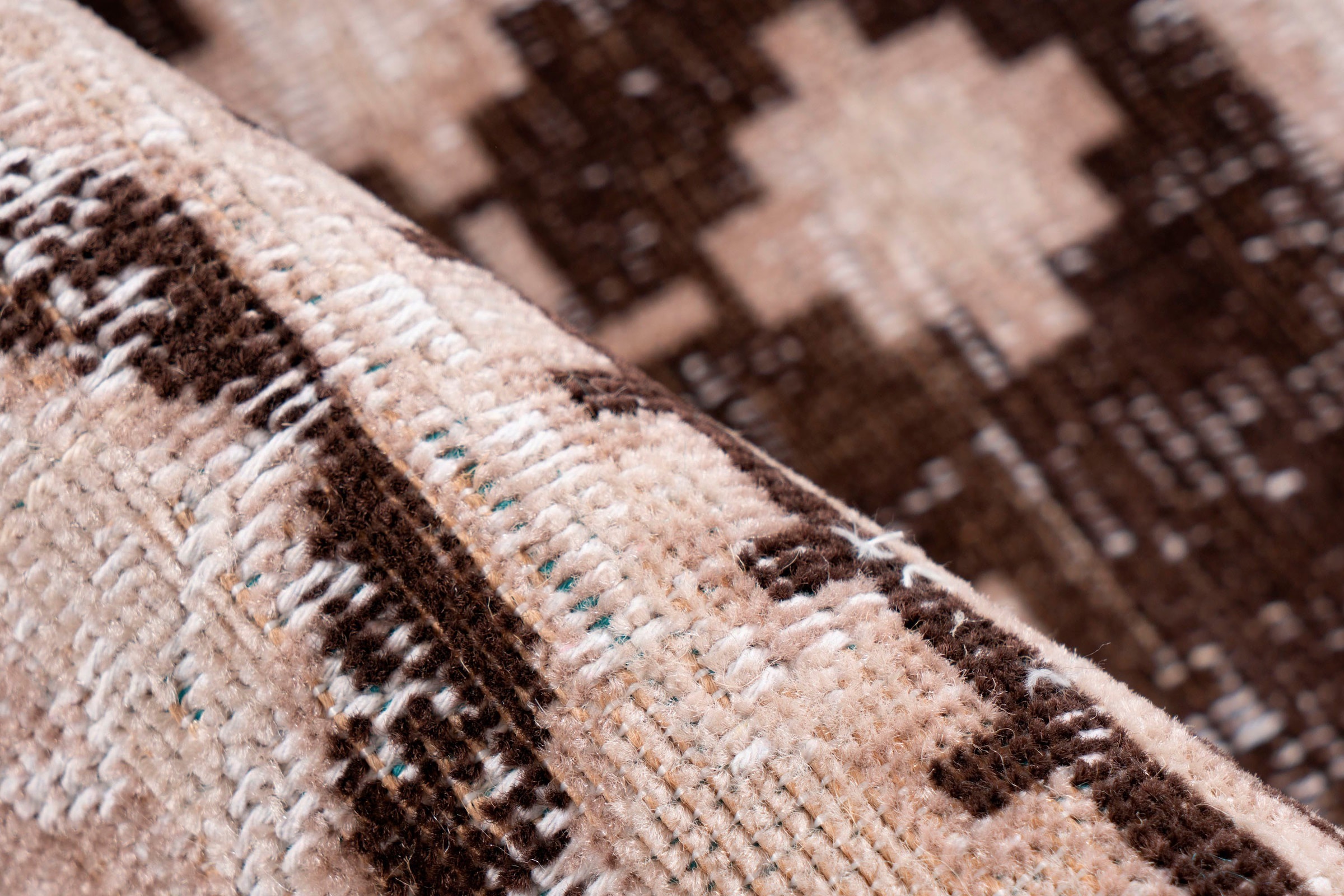 calo-deluxe Teppich »Ruzica-303«, rechteckig, 6 mm Höhe, Flachgewebe, Vintage Design, Wohnzimmer