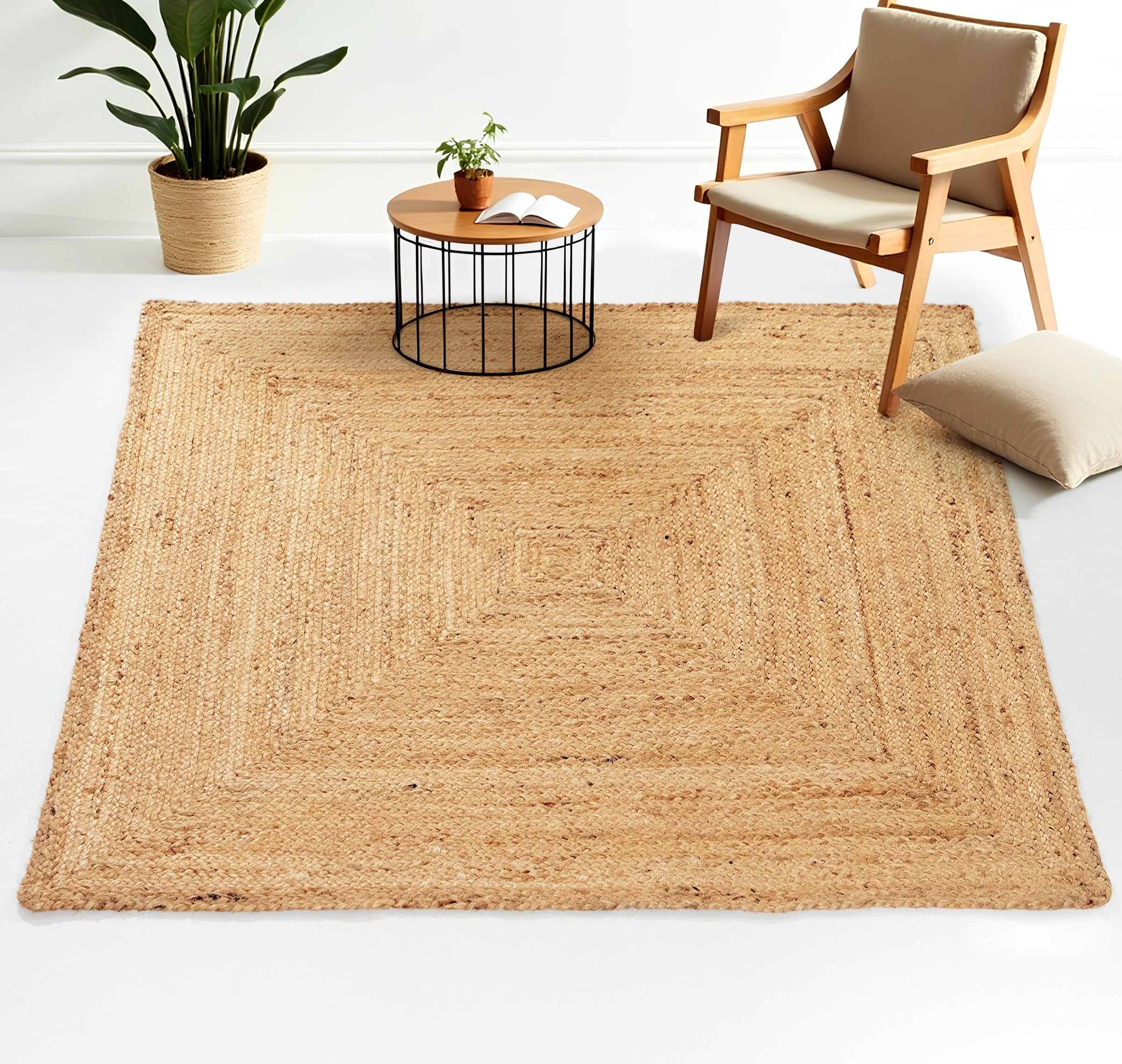 carpetfine Teppich »Nele Juteteppich Naturfaser«, rechteckig, 6 mm Höhe, ge günstig online kaufen