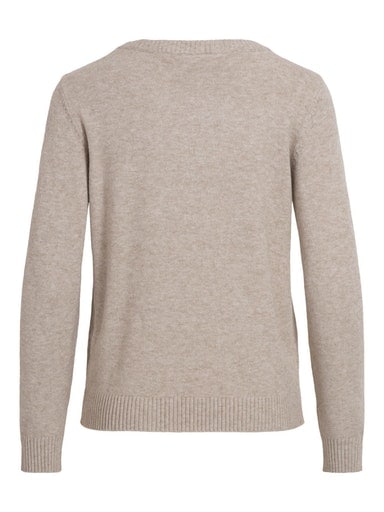 Vila Rundhalspullover »VIRIL O-NECK L/S  KNIT TOP - NOOS« Viskosemischung, regular fit