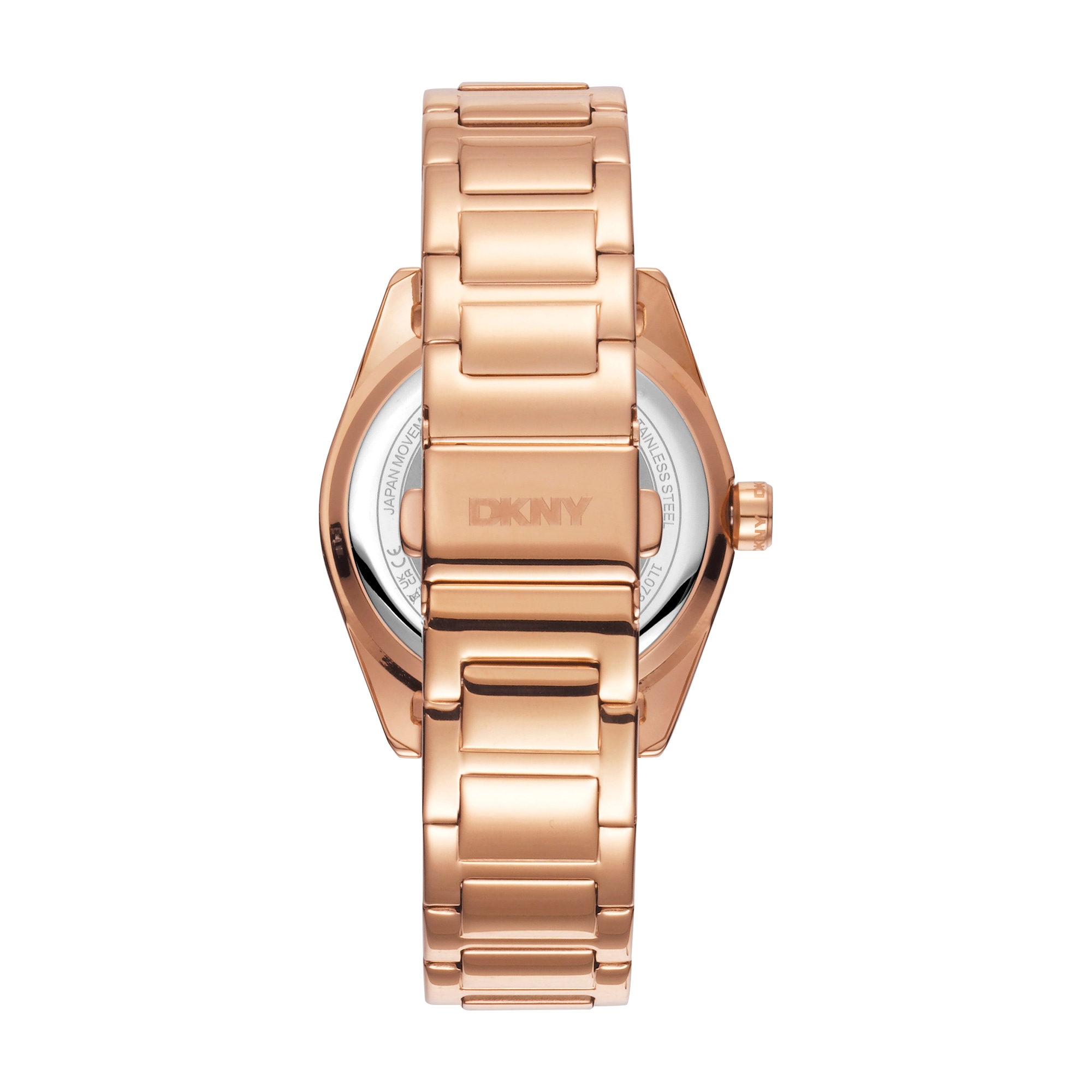 DKNY Quarzuhr »Chambers Multi Glitz« Armbanduhr, Damenuhr, Edelstahlarmband, analog, Tag