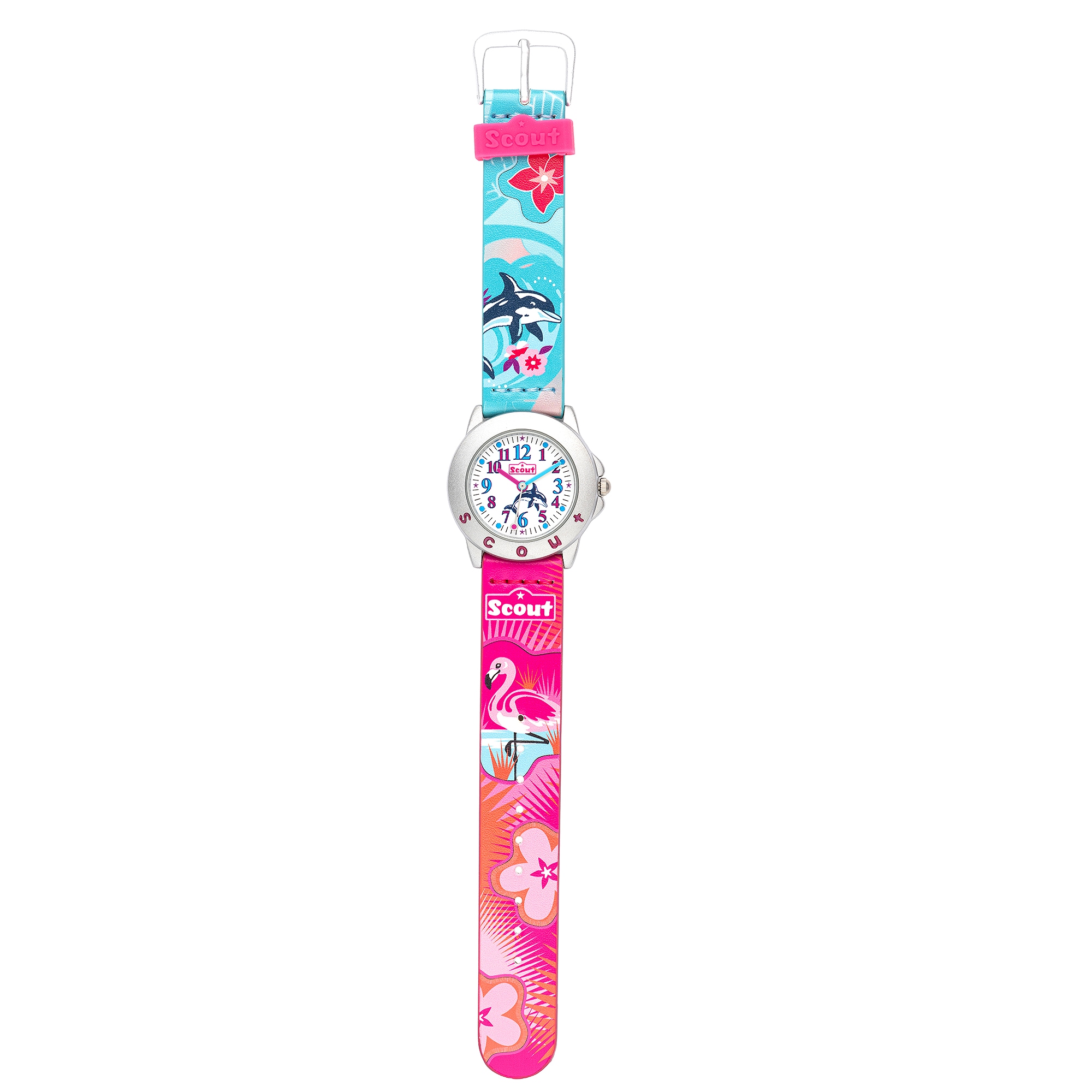 Scout Quarzuhr »Flamingo« Armbanduhr, Kinderuhr, Mädchen, analog
