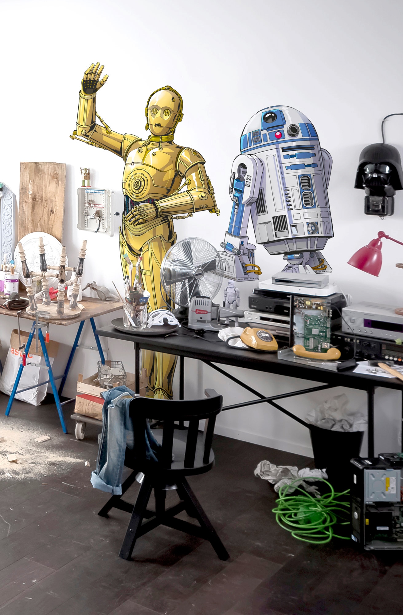 Komar Vliestapete »Selbstklebende Vlies  - Star Wars XXL C-3PO - Größe 127 x 200 cm«, bedruckt, Kinderzimmer