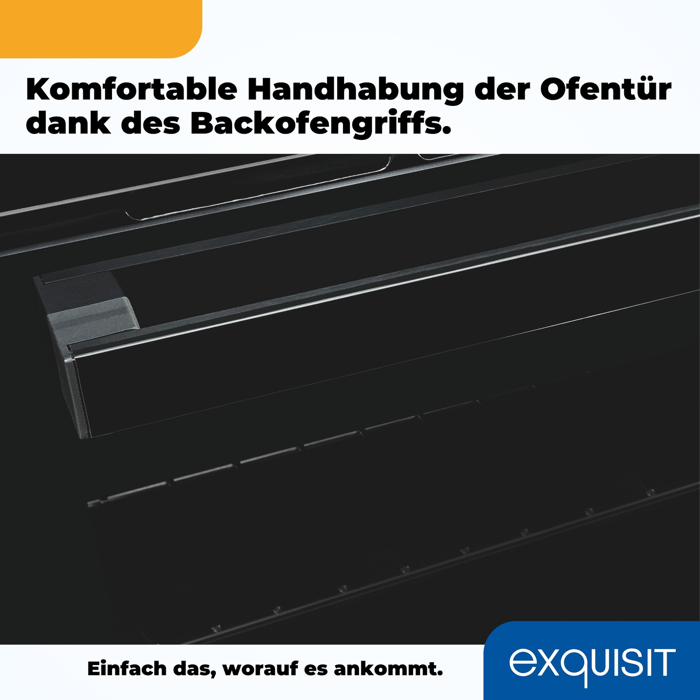 exquisit Backofen-Set »EBE255-020 schwarz« Set, 2 Stk. tlg.