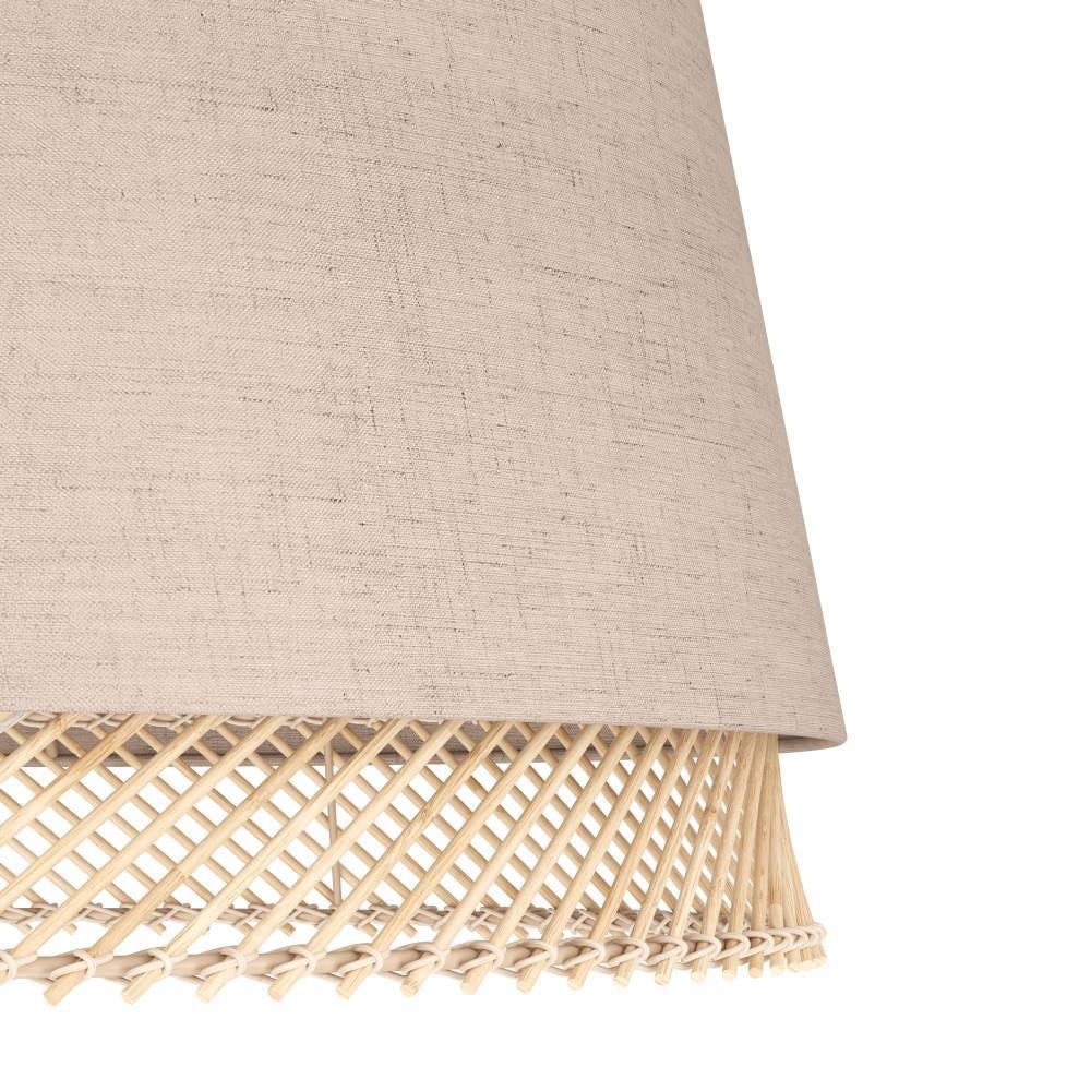 EGLO Stehlampe »TABLEY«, 1 flammig, Leuchtmittel E27 | ohne Leuchtmittel, Stehleuchte, Metall in Schwarz, Bambus und Leinen, E27 Fassung, 150 cm