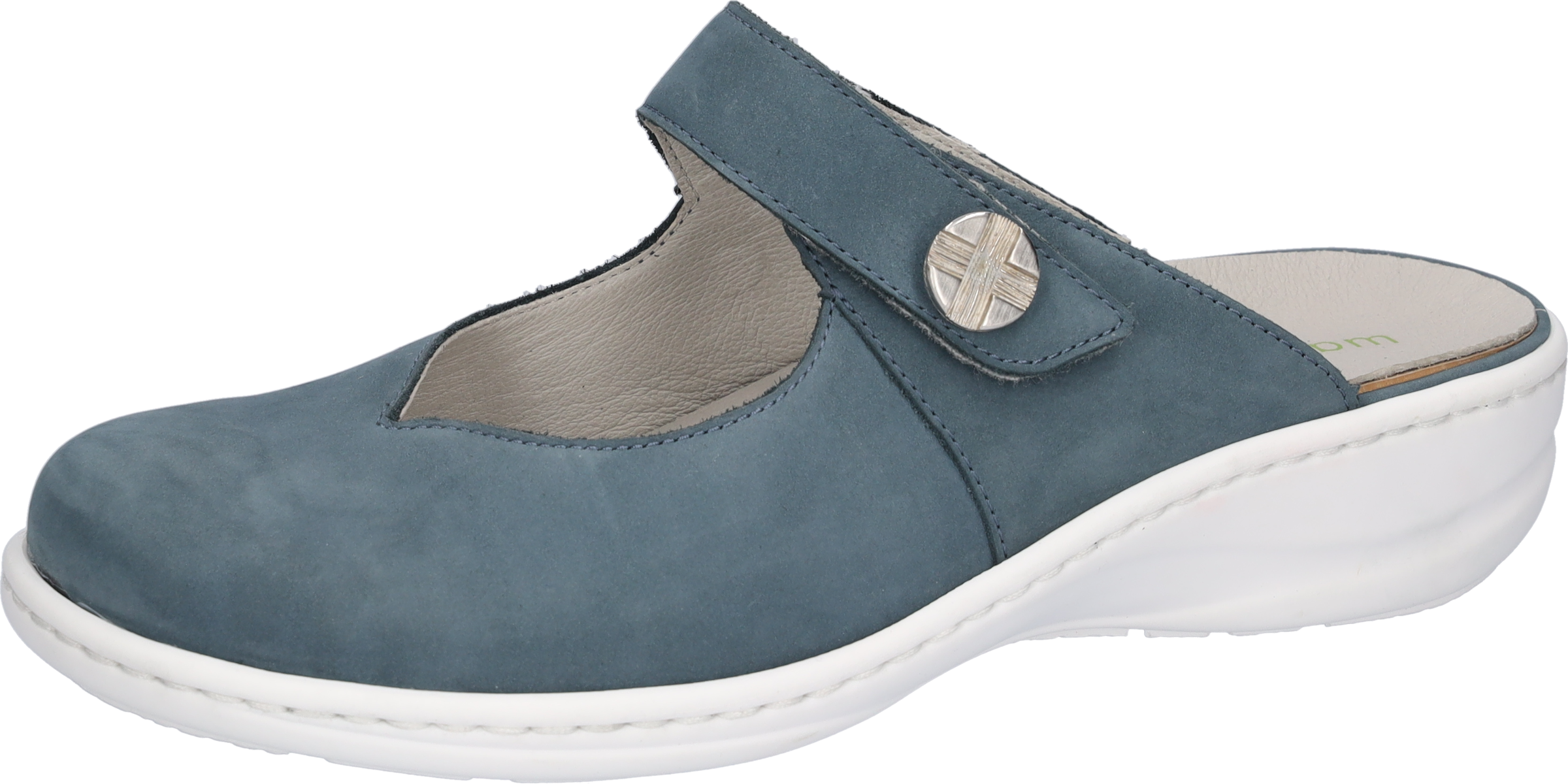 Waldläufer Clog »HERIA«  Hausschuh, Sommerschuh, Klettschuh in Komfortweite H (= sehr weit)