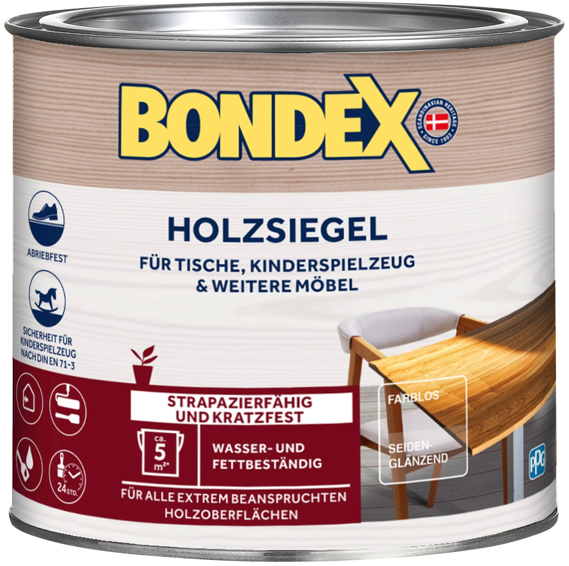 Bondex Lasur »HOLZSIEGEL«, Farblos / Seidenglänzend, 0,25 Liter Inhalt kaufen