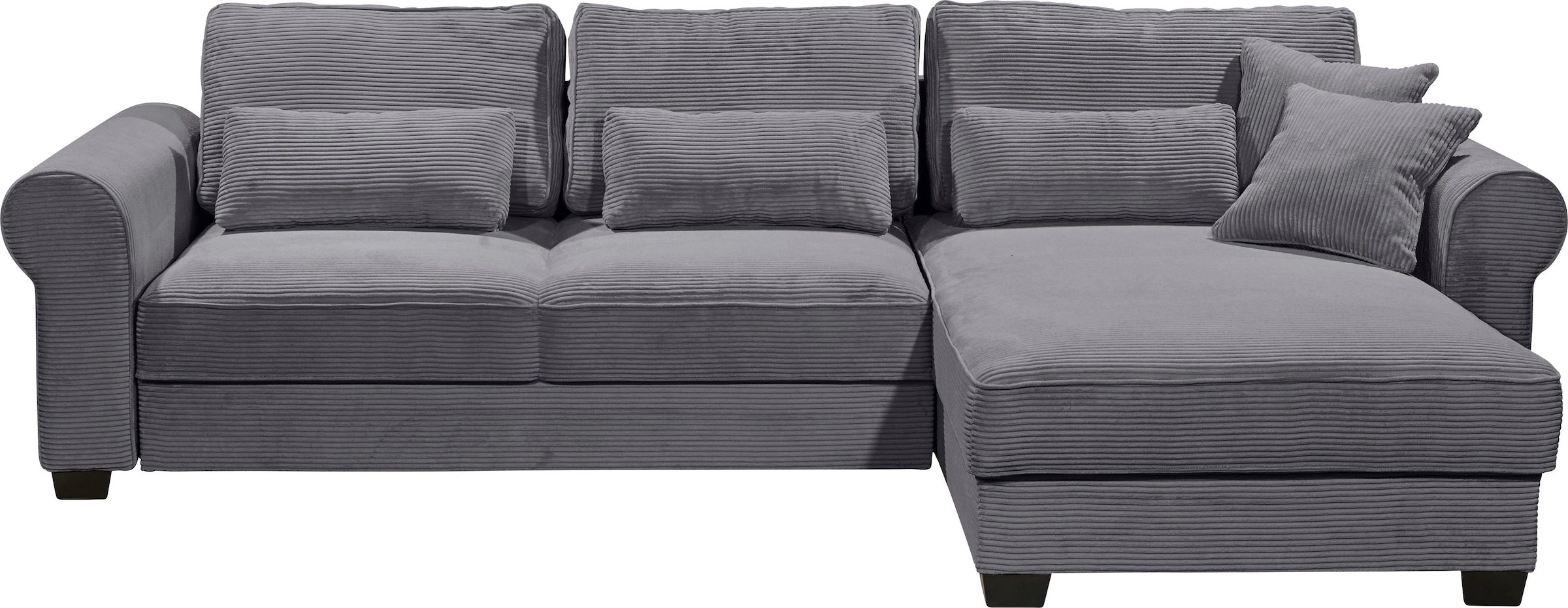 ED EXCITING DESIGN Ecksofa »Angelina L-Form«, mit Bettfunktion, Bettkasten günstig online kaufen