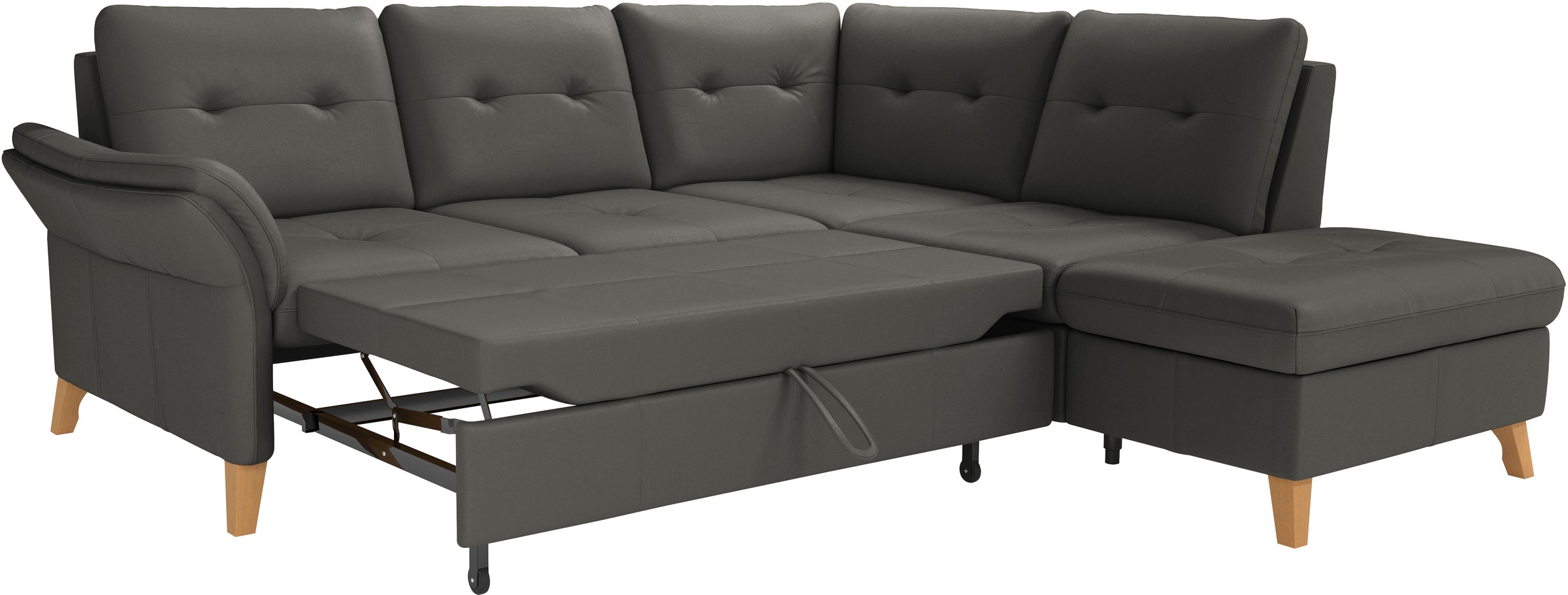 sit&more Ecksofa »Göteborg«, inkl. Sitztiefenverstellung, wahlweise mit Bettfunktion & Bettkasten