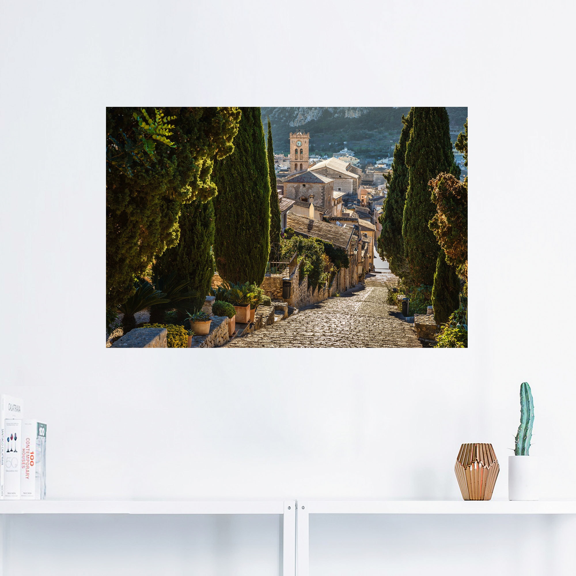 Artland Wandbild »Blick vom Kalvarienberg auf Pollenca«, Mallorca, (1 St.), als Alubild, Outdoorbild, Leinwandbild in verschied. Größen
