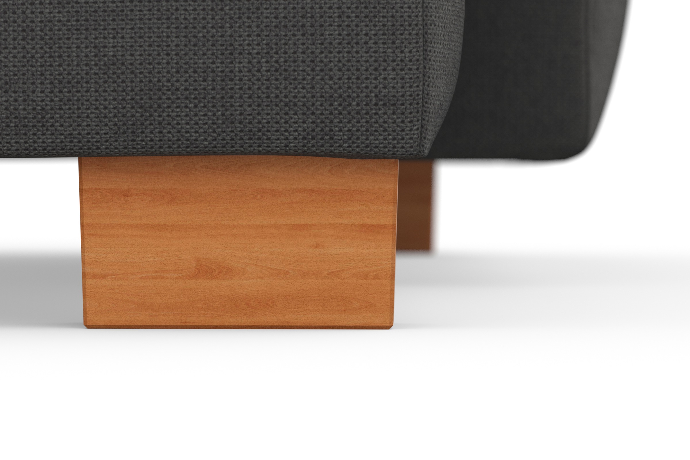 sit&more Ecksofa »Dundee L-Form«, mit Federkern und Massivholzfüßen, wahlweise mit Kopfteilverstellung